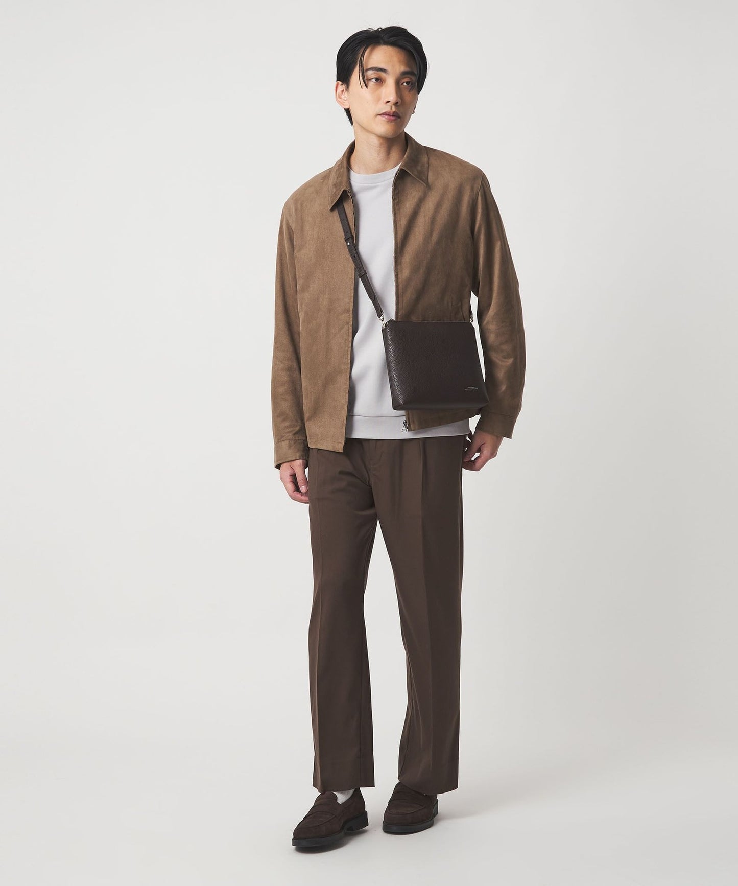 【GLR】CIBO 自然紋理PU皮革兩用肩背/手拿包