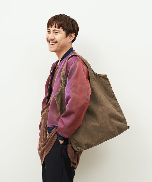 【レザーバッグ REN】Metro carry Logwood 京黑染都市肩背包 / NATURE DYE