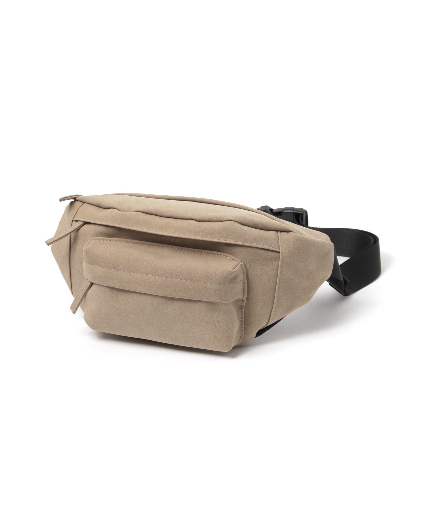 【GLOBAL WORK】小巧實用 質感仿麂皮簡約腰包 胸包