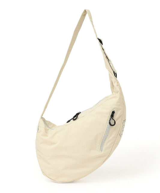 【SHIPS】SHIPS any系列 防撕裂尼龍前開拉鏈 半月型斜背包