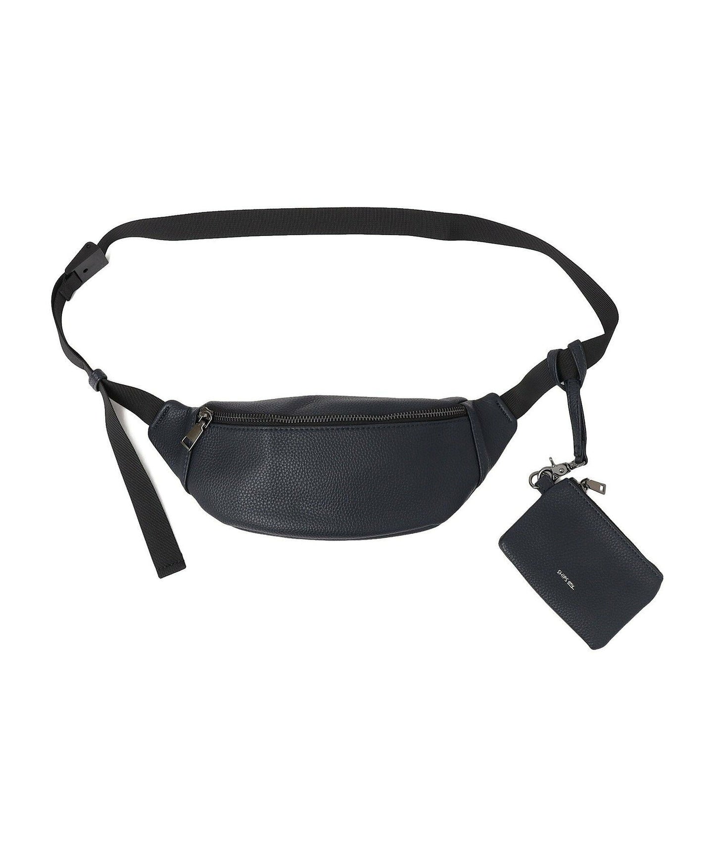 【SHIPS】SHIPS any系列 成熟質感床革胸包 腰包 斜背包(附卡片夾)