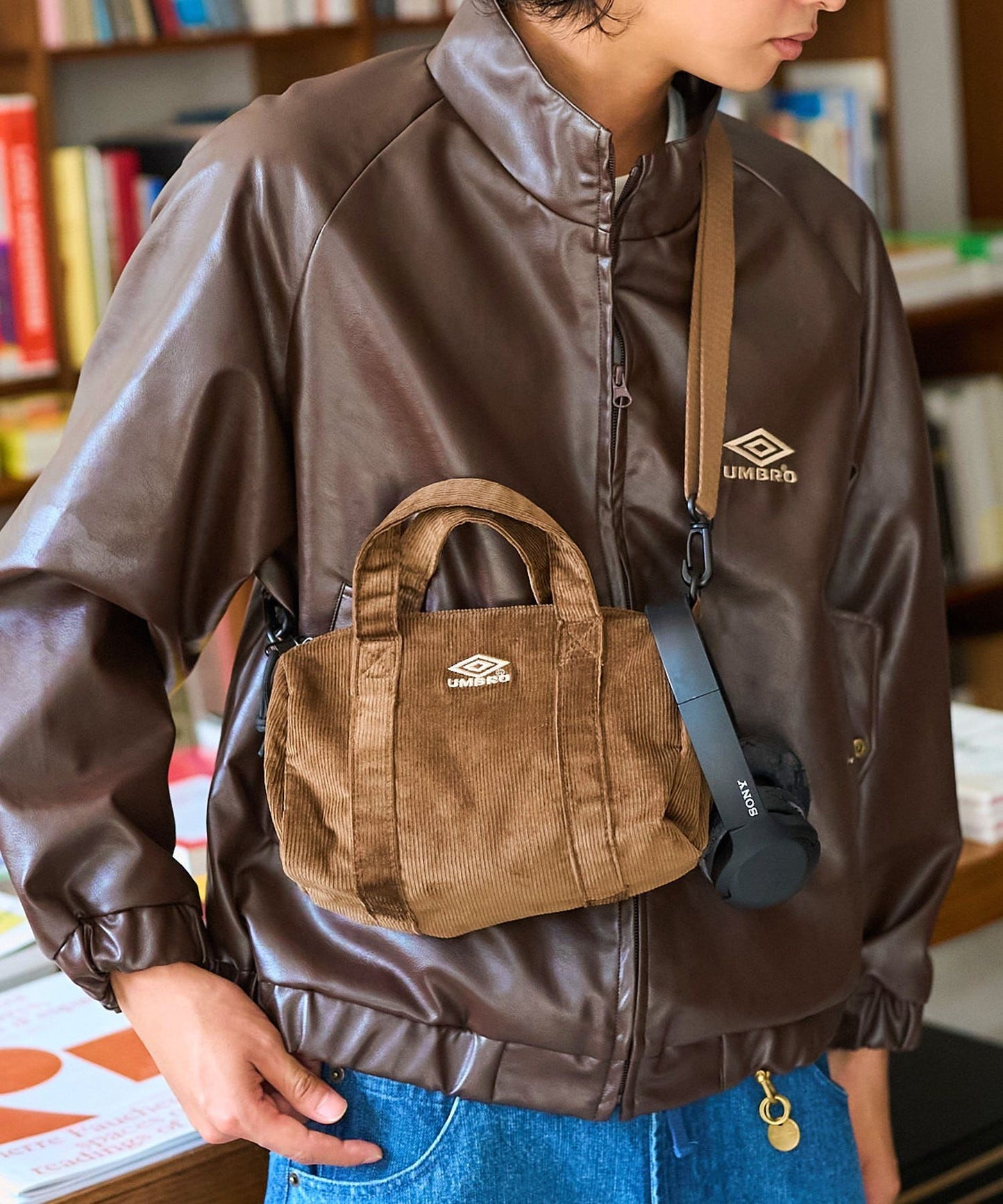 【FREAK’S STORE】UMBRO 燈芯絨迷你波士頓包