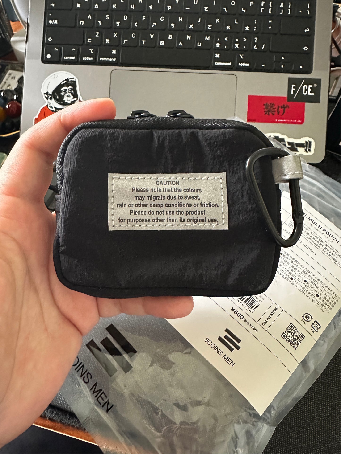 【3COINS】現貨🔥  MIL撞色多功能收納包 零錢包 XS