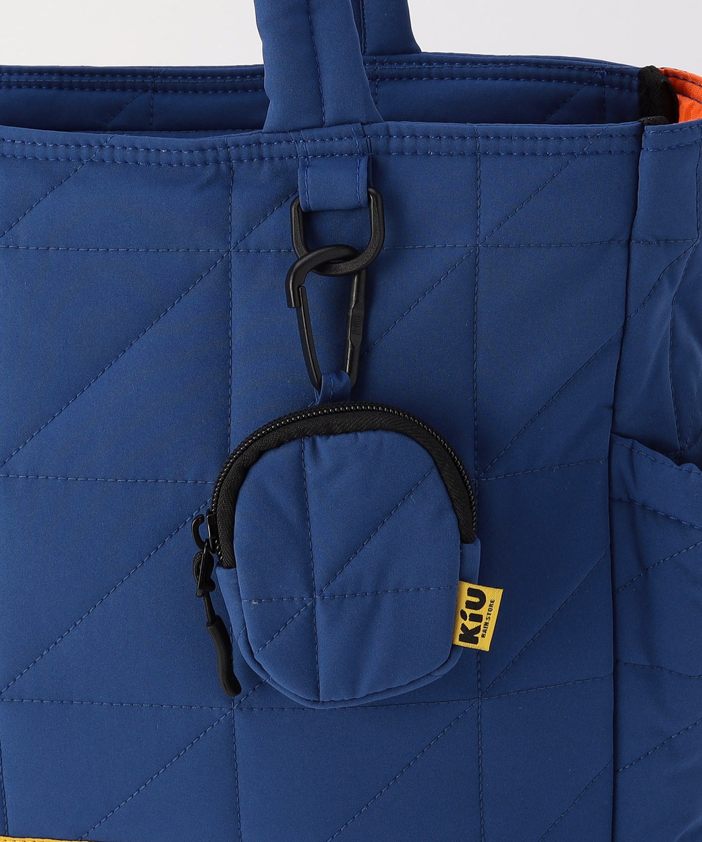 【FREAK’S STORE】KiU 方格絎縫多功能黑色托特包