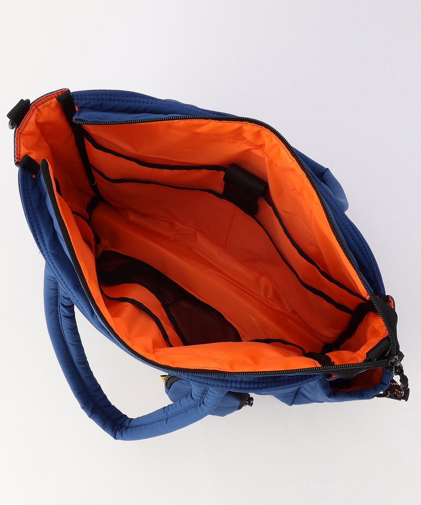 【FREAK’S STORE】KiU 方格絎縫多功能黑色托特包