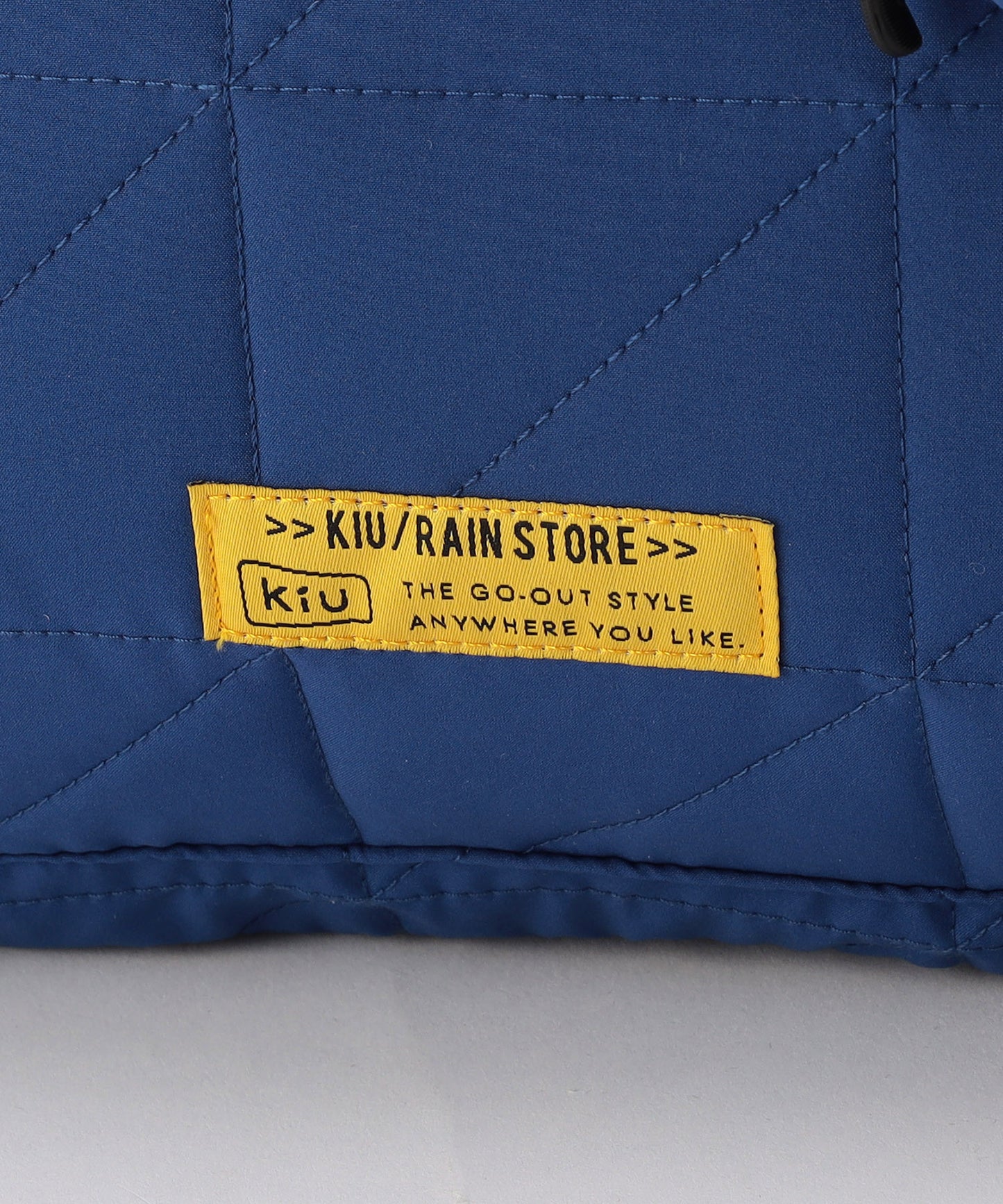 【FREAK’S STORE】KiU 方格絎縫多功能黑色托特包