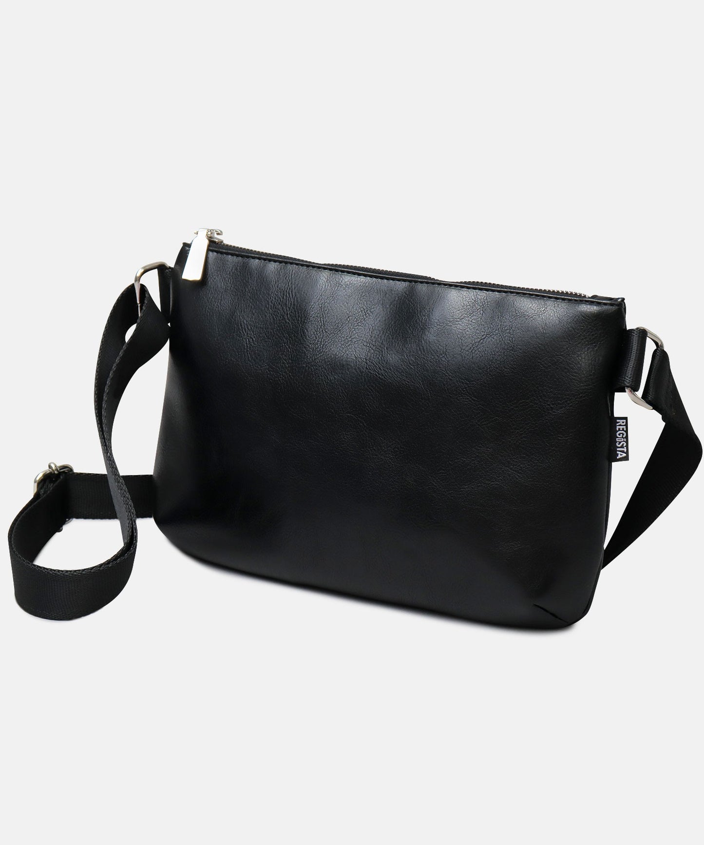 【A.M.S.】REGiSTA聯名 牛床革真皮時尚休閒胸包/斜背包