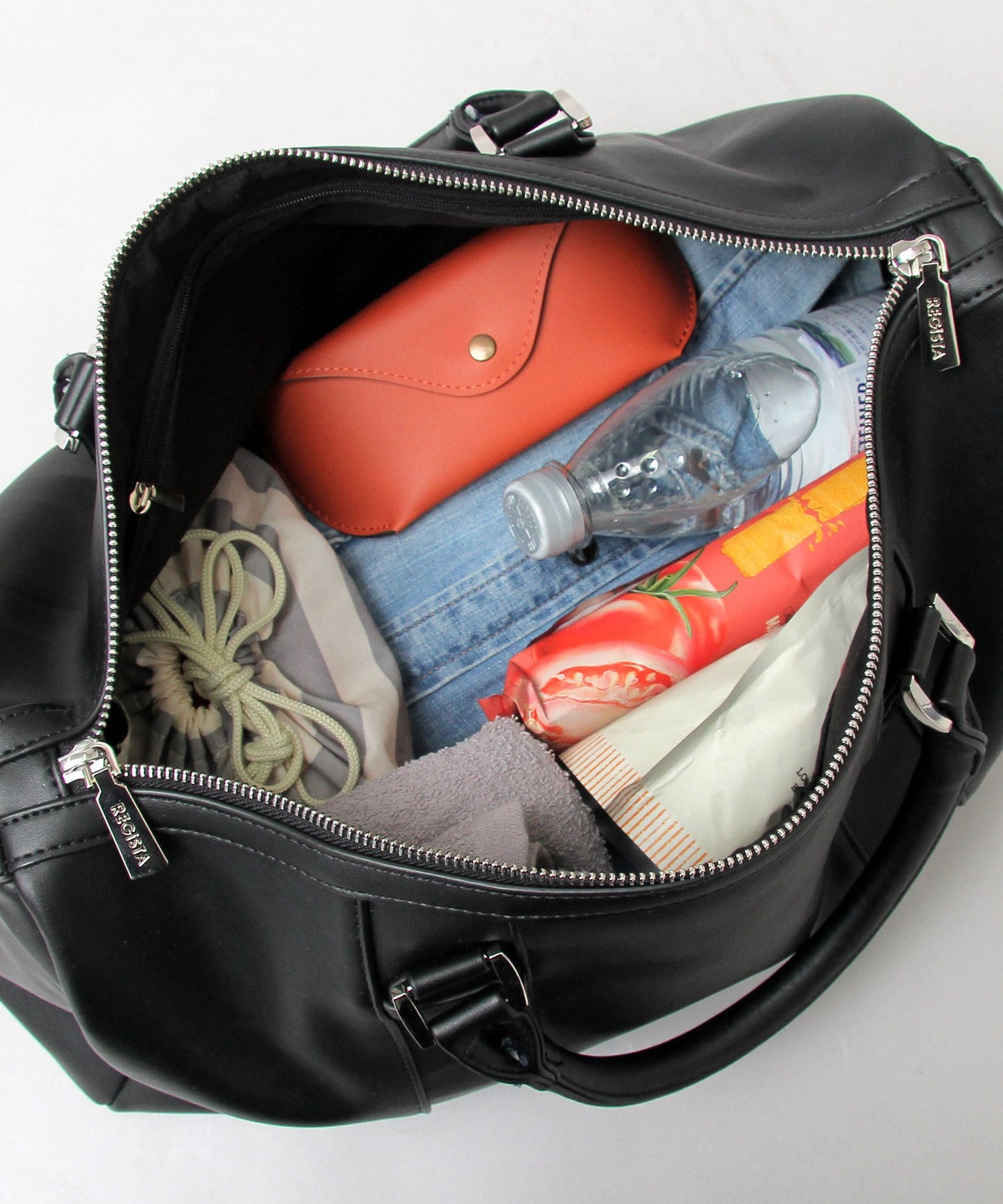 【A.M.S.】REGiSTA聯名 PU皮革成熟風波士頓包