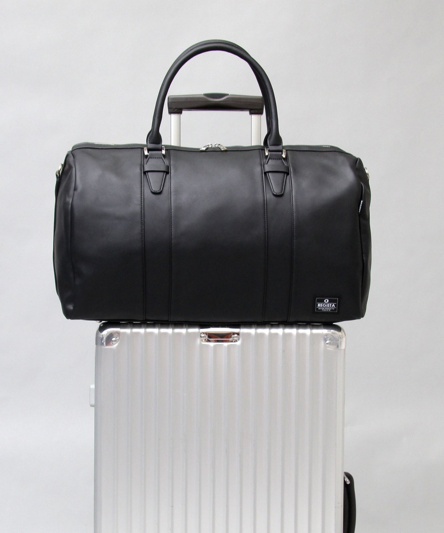 【A.M.S.】REGiSTA聯名 PU皮革成熟風波士頓包