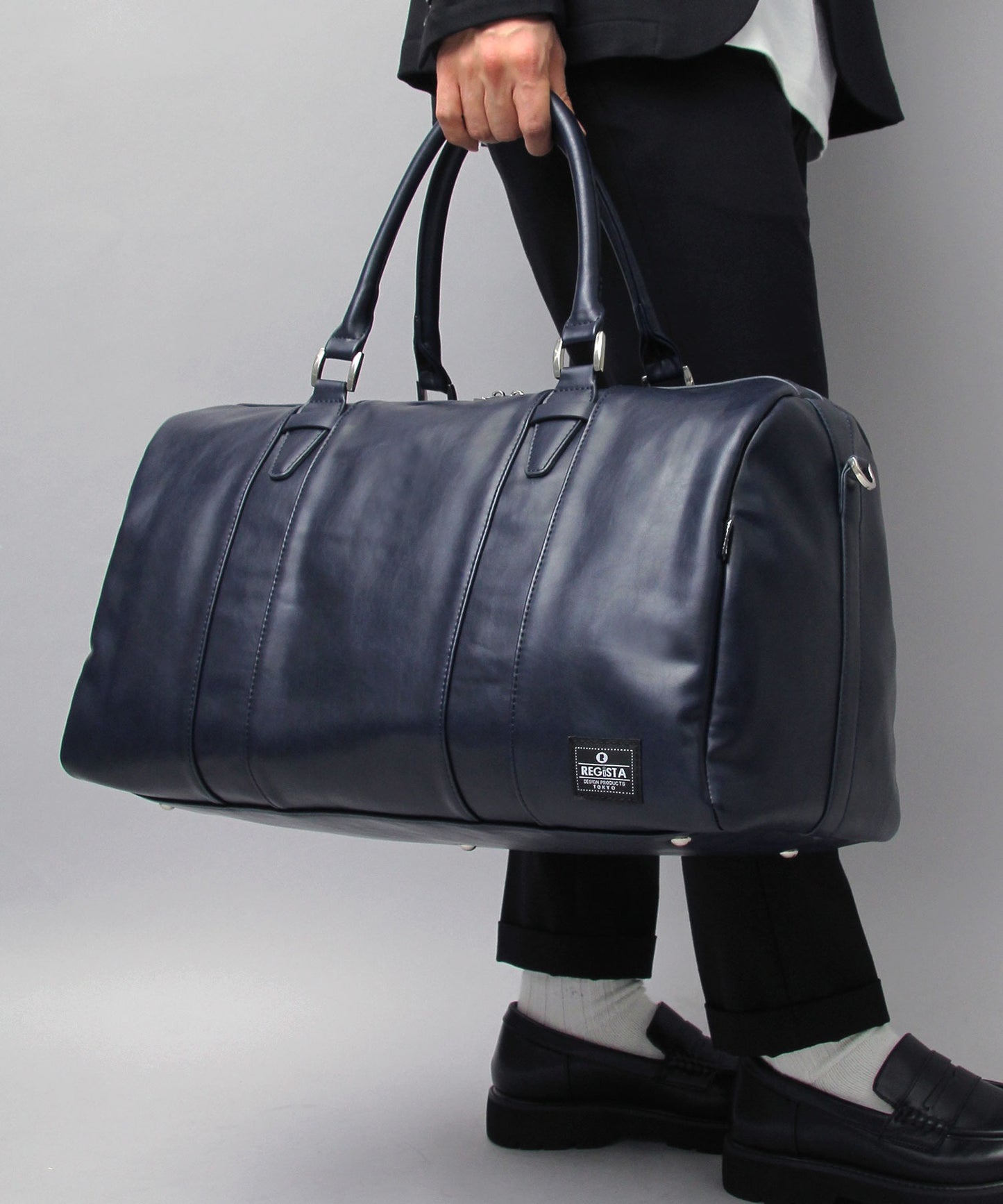 【A.M.S.】REGiSTA聯名 PU皮革成熟風波士頓包