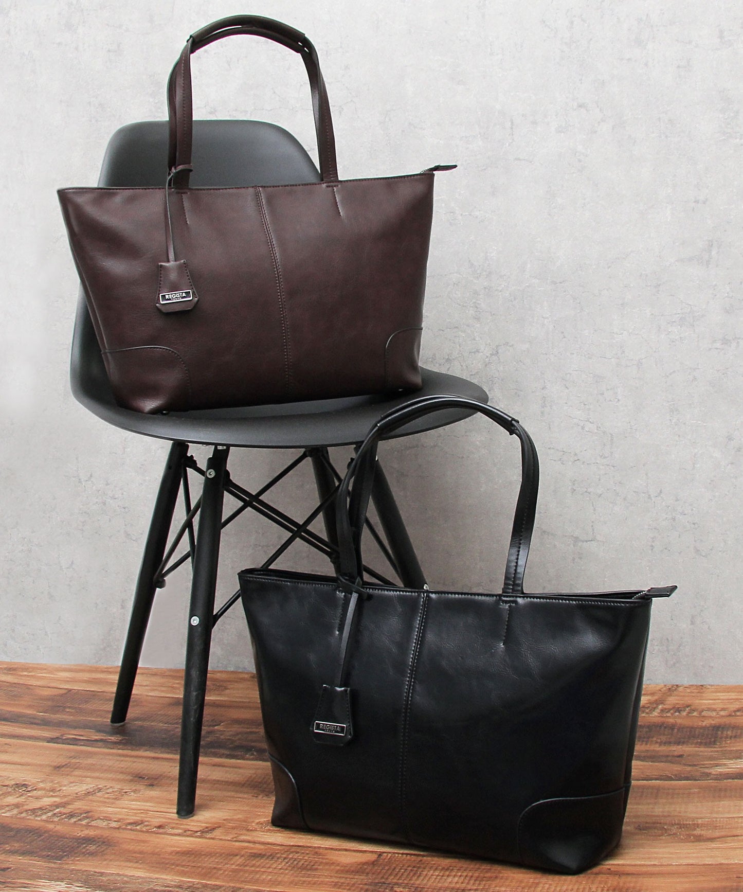 【A.M.S.】REGiSTA聯名 牛床革真皮精緻商務托特包