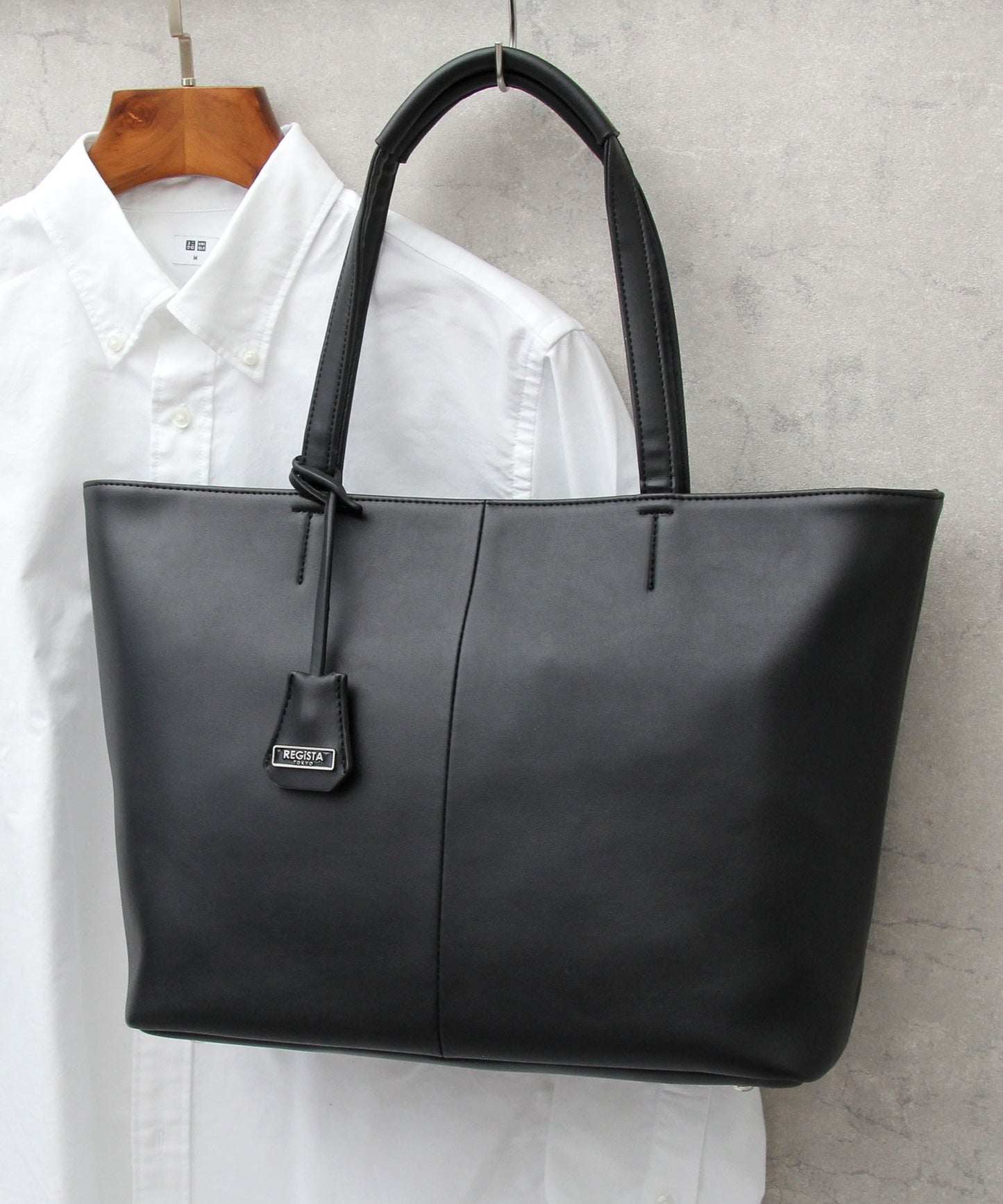 【A.M.S.】REGiSTA聯名 牛床革霧面質感真皮公事包 托特包