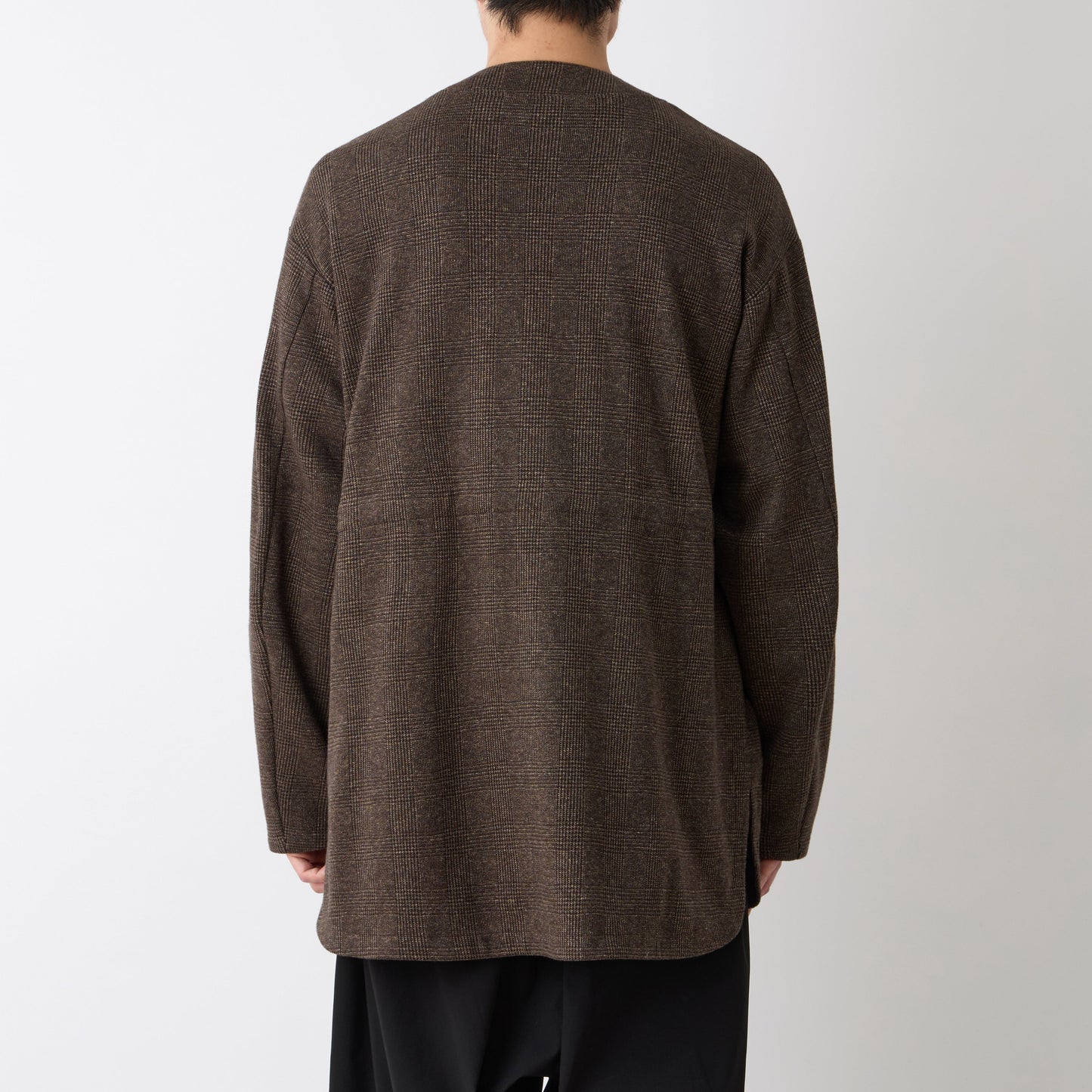 【White Mountaineering】格紋和服襯衫外套