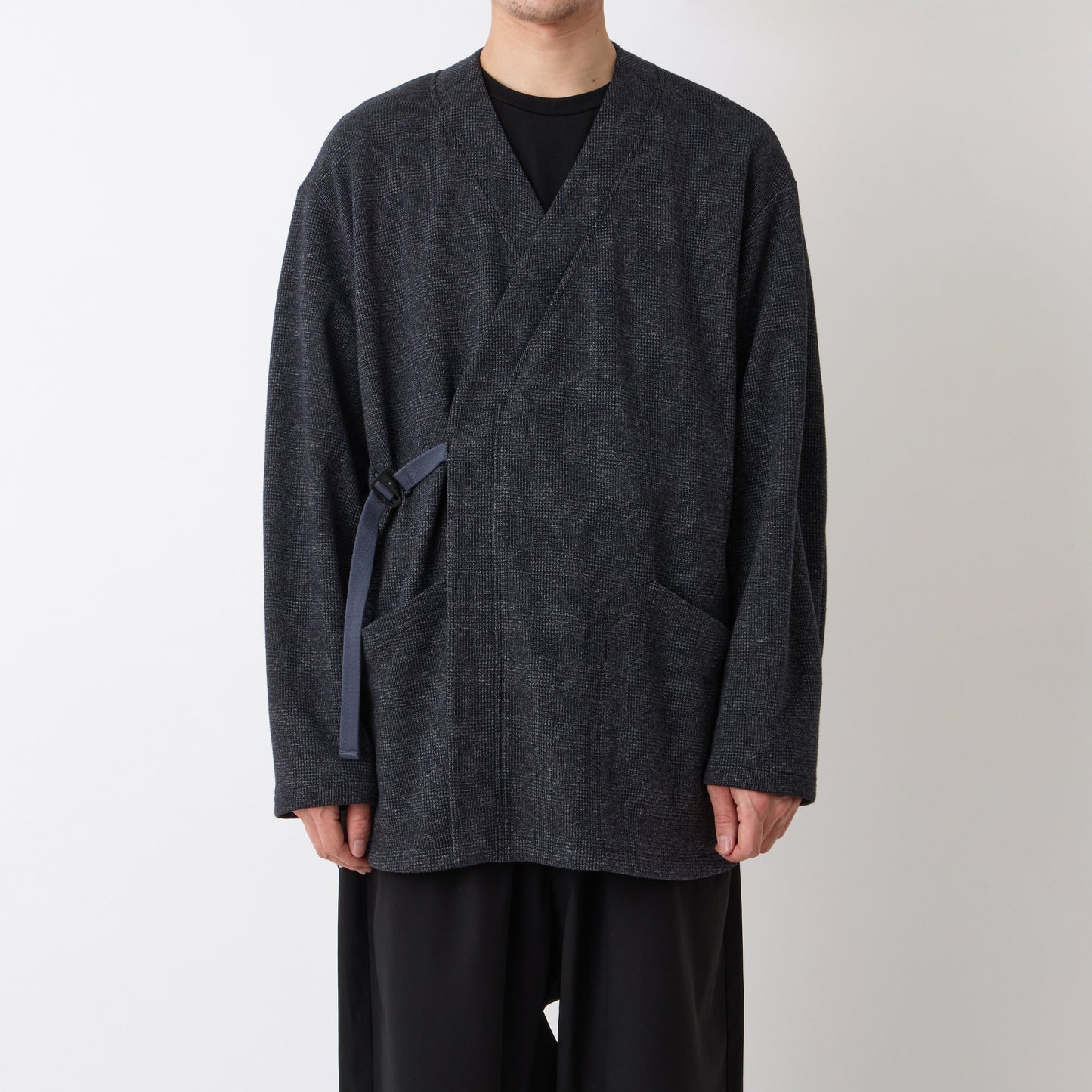 【White Mountaineering】格紋和服襯衫外套