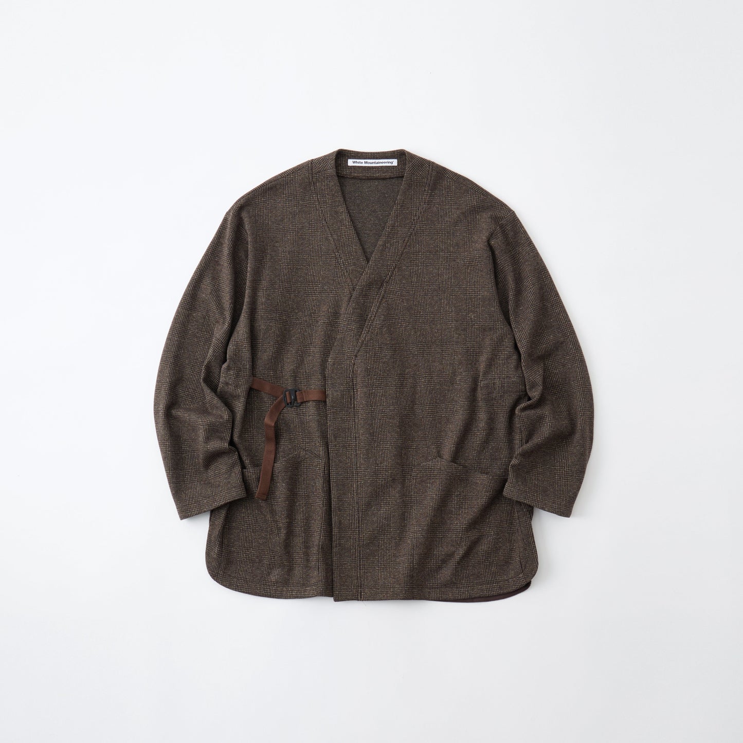 【White Mountaineering】格紋和服襯衫外套