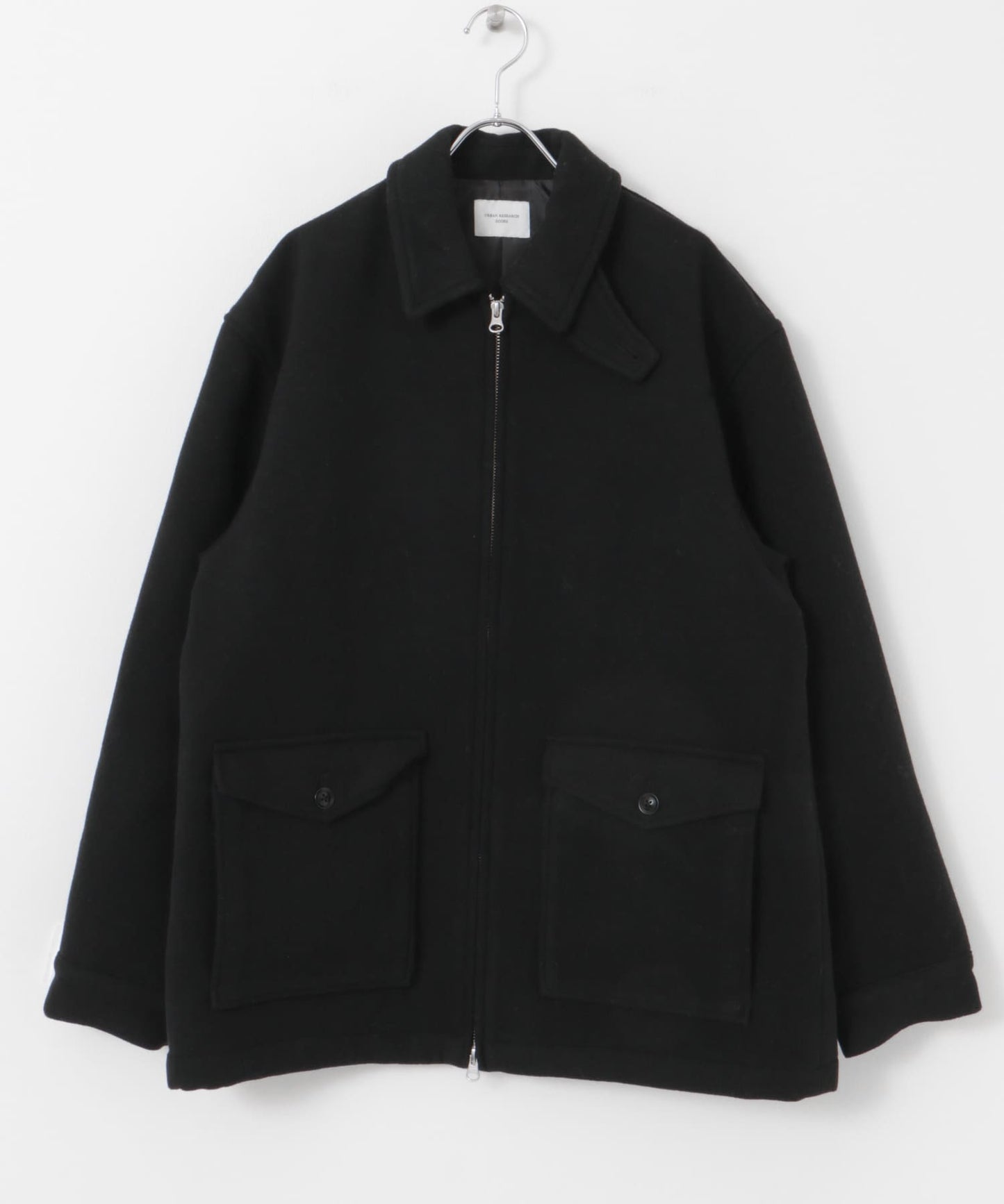 【URBAN RESEARCH DOORS】羊毛混紡短版哈靈頓夾克