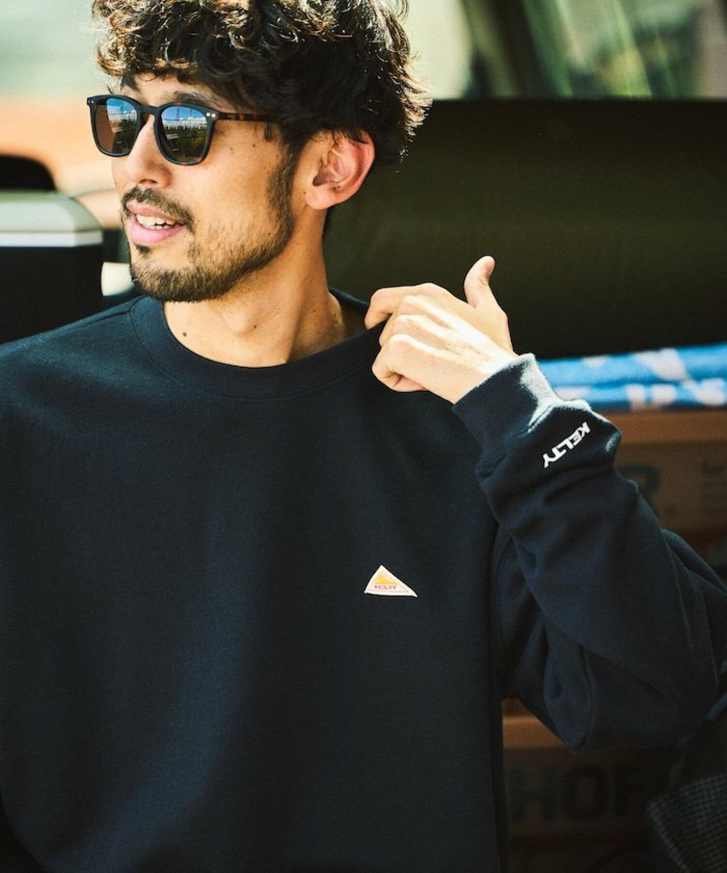 【KELTY×FREAK'S STORE限定】復古LOGO圓領棉T 長T