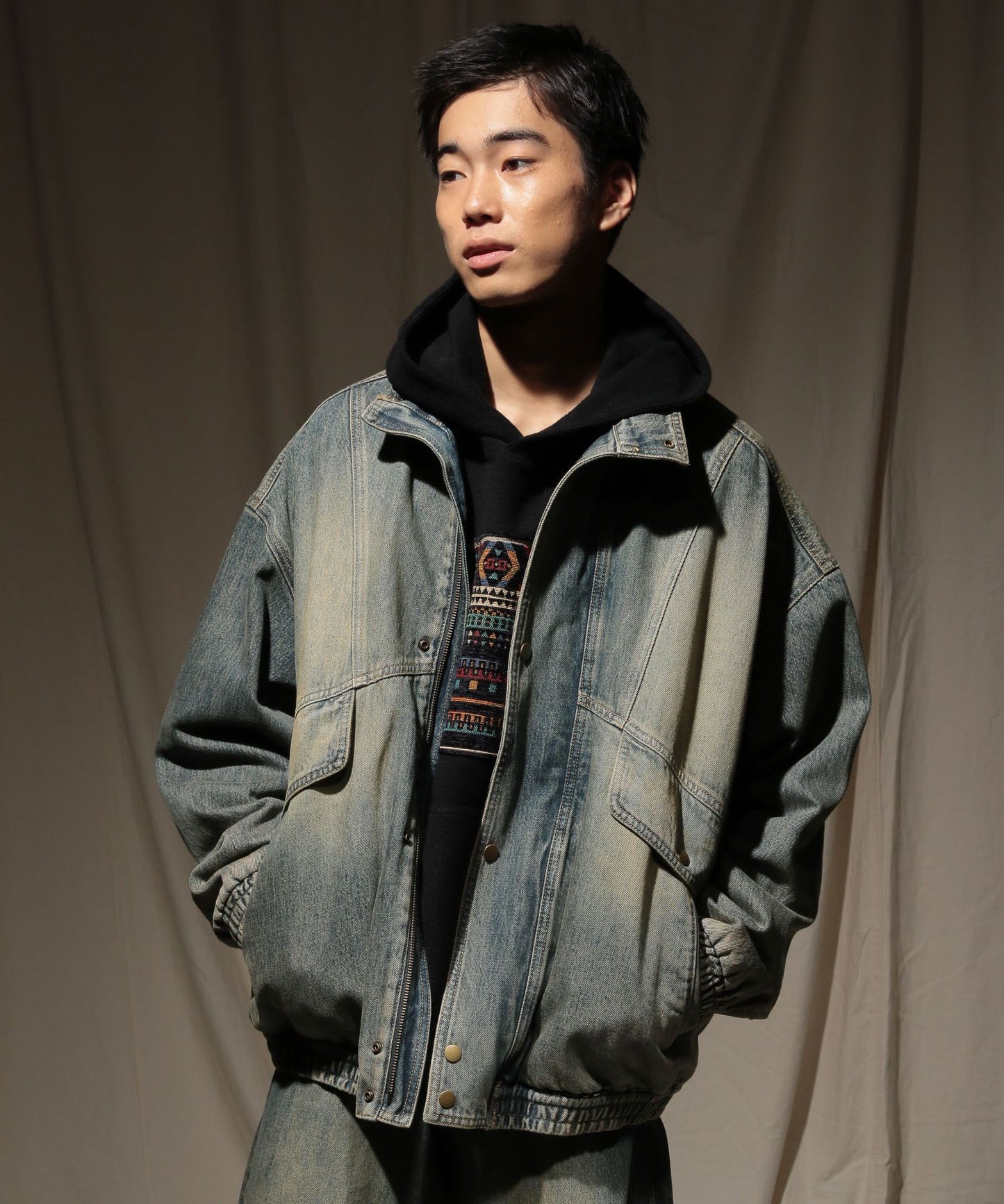 【niko and...】90年代復古丹寧夾克