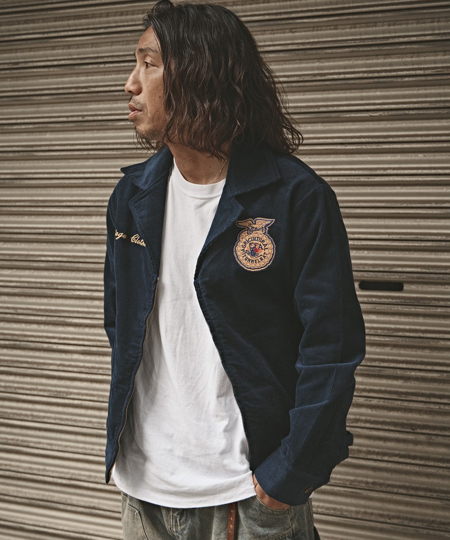 【ROOP TOKYO】ALL RUNS 刺繡拼布FFA燈芯絨夾克 外套