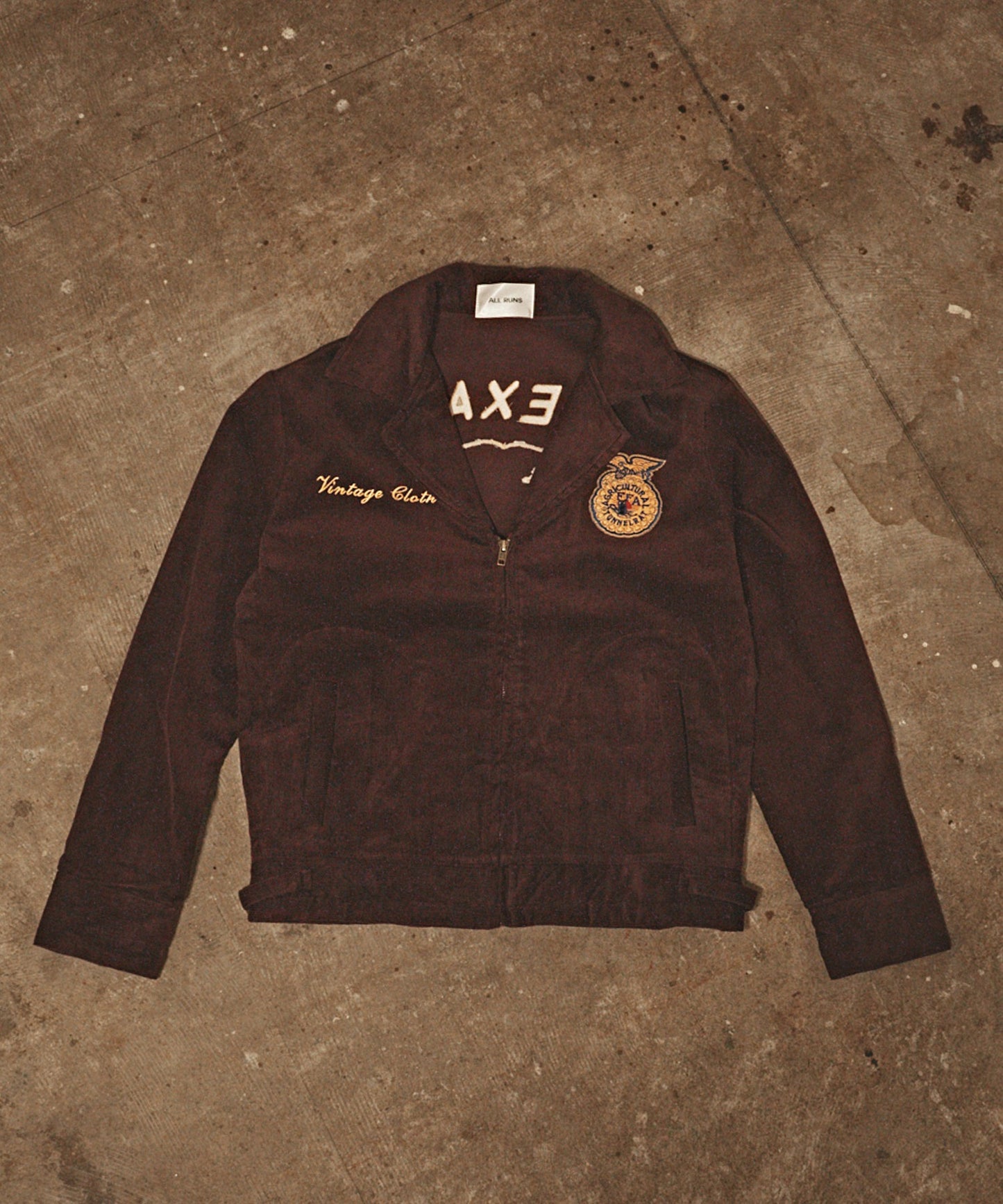 【ROOP TOKYO】ALL RUNS 刺繡拼布FFA燈芯絨夾克 外套