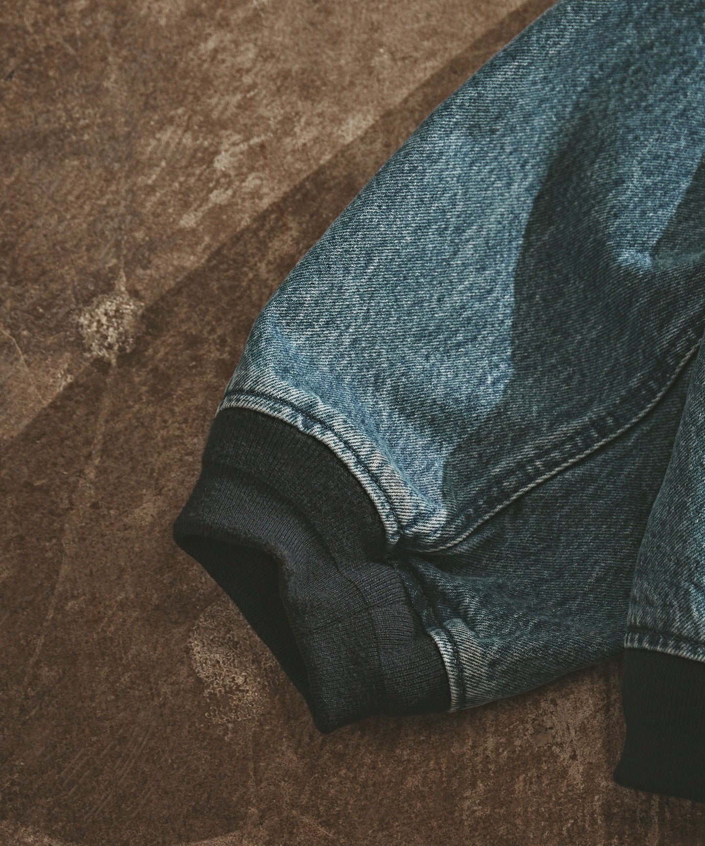 【ROOP TOKYO】ALL RUNS 復古仿舊寬版牛仔連帽外套