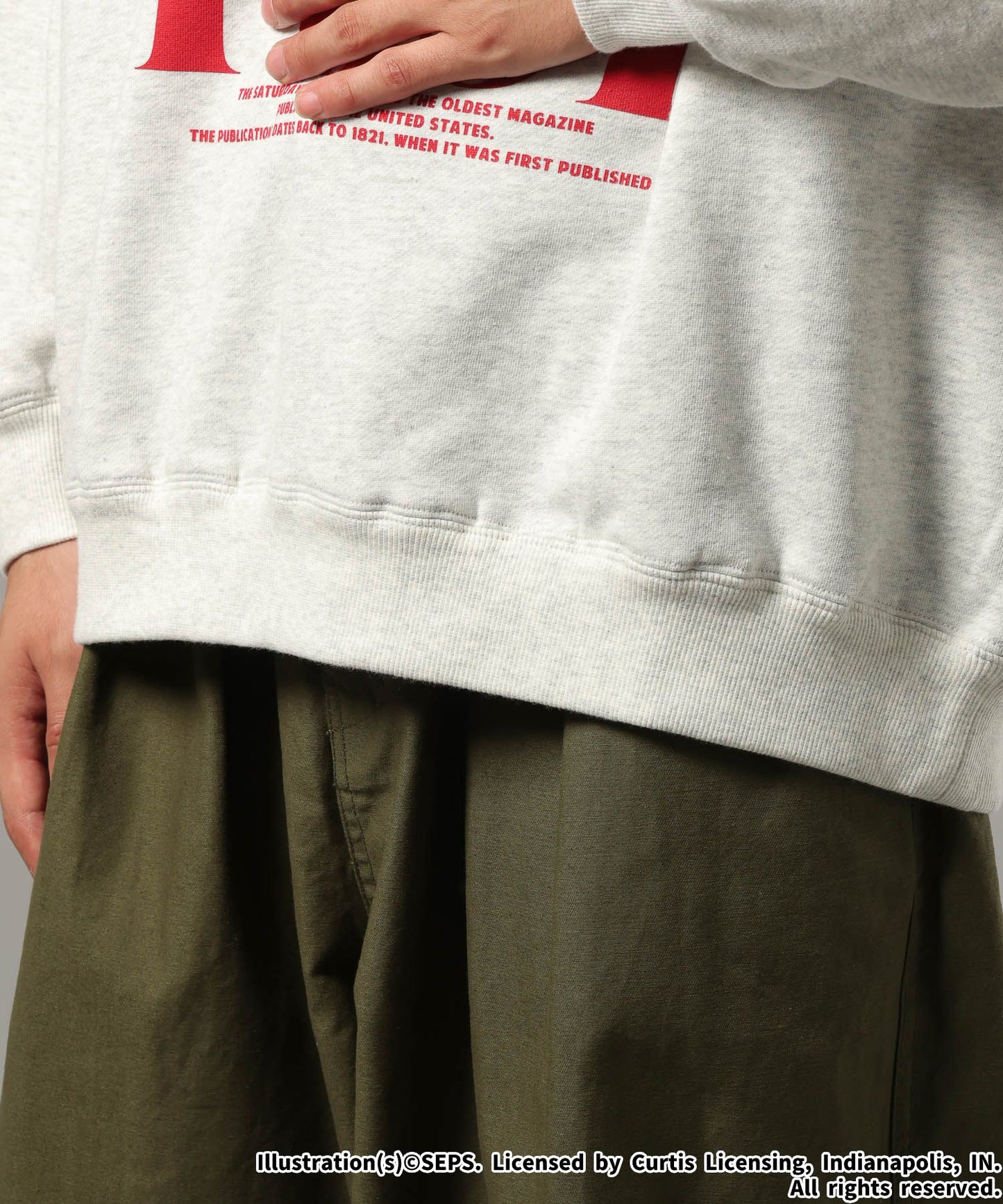 【RAGEBLUE】THE SATURDAY EVENING POST聯名印花大學T