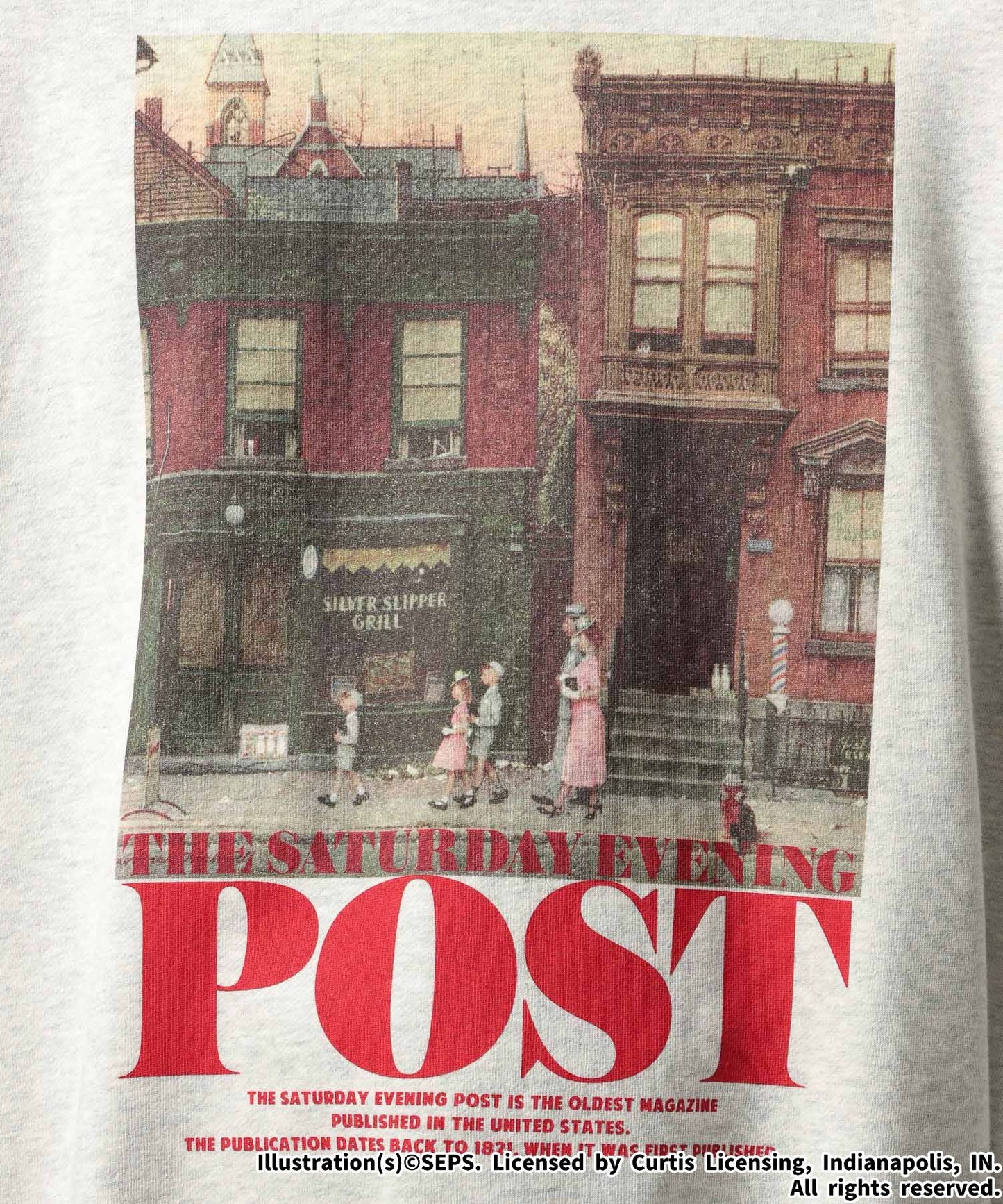 【RAGEBLUE】THE SATURDAY EVENING POST聯名印花大學T