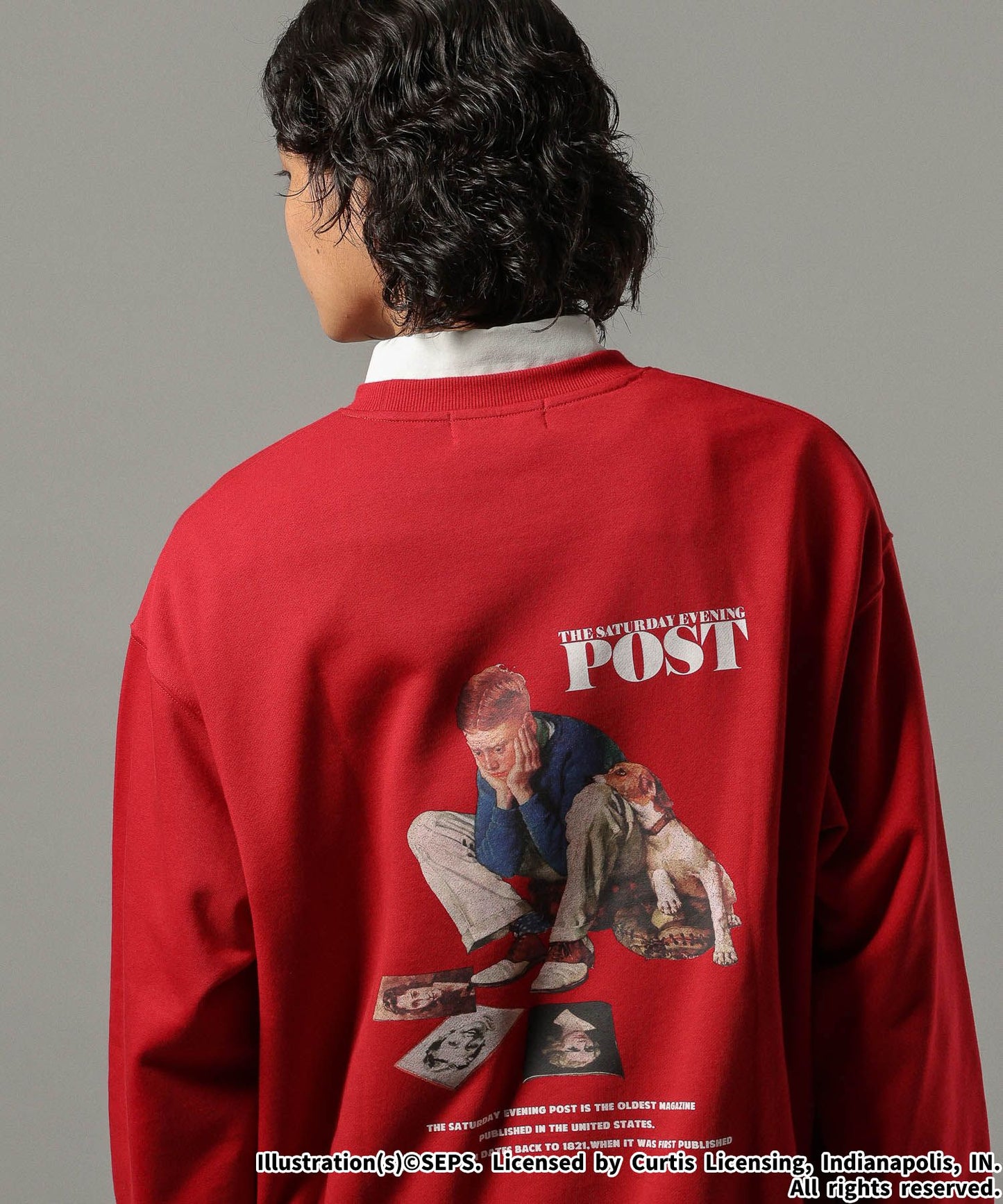 【RAGEBLUE】THE SATURDAY EVENING POST聯名印花大學T