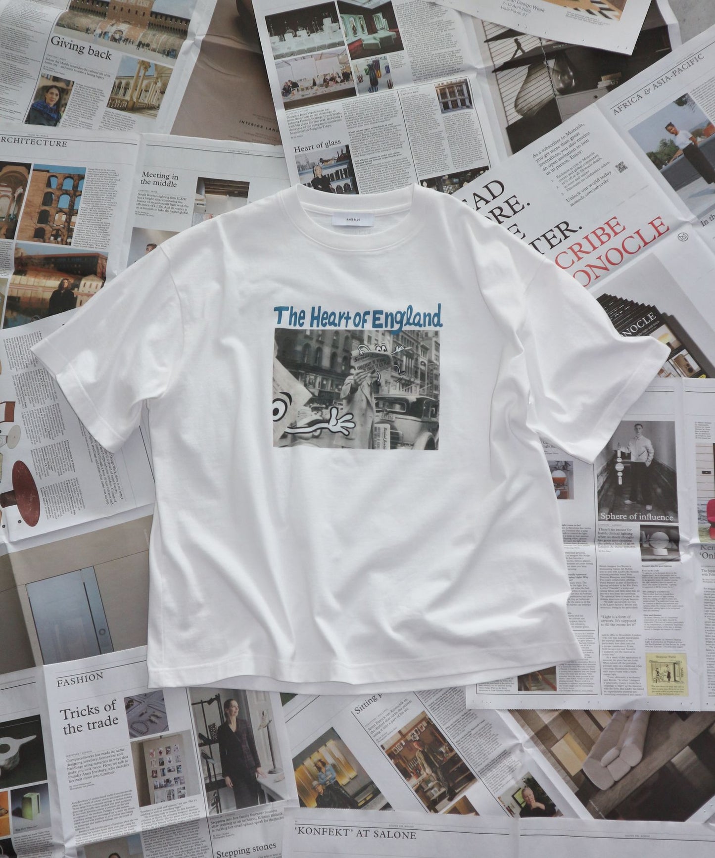 【RAGEBLUE】Ryu Ambe聯名插畫印花T恤 短T