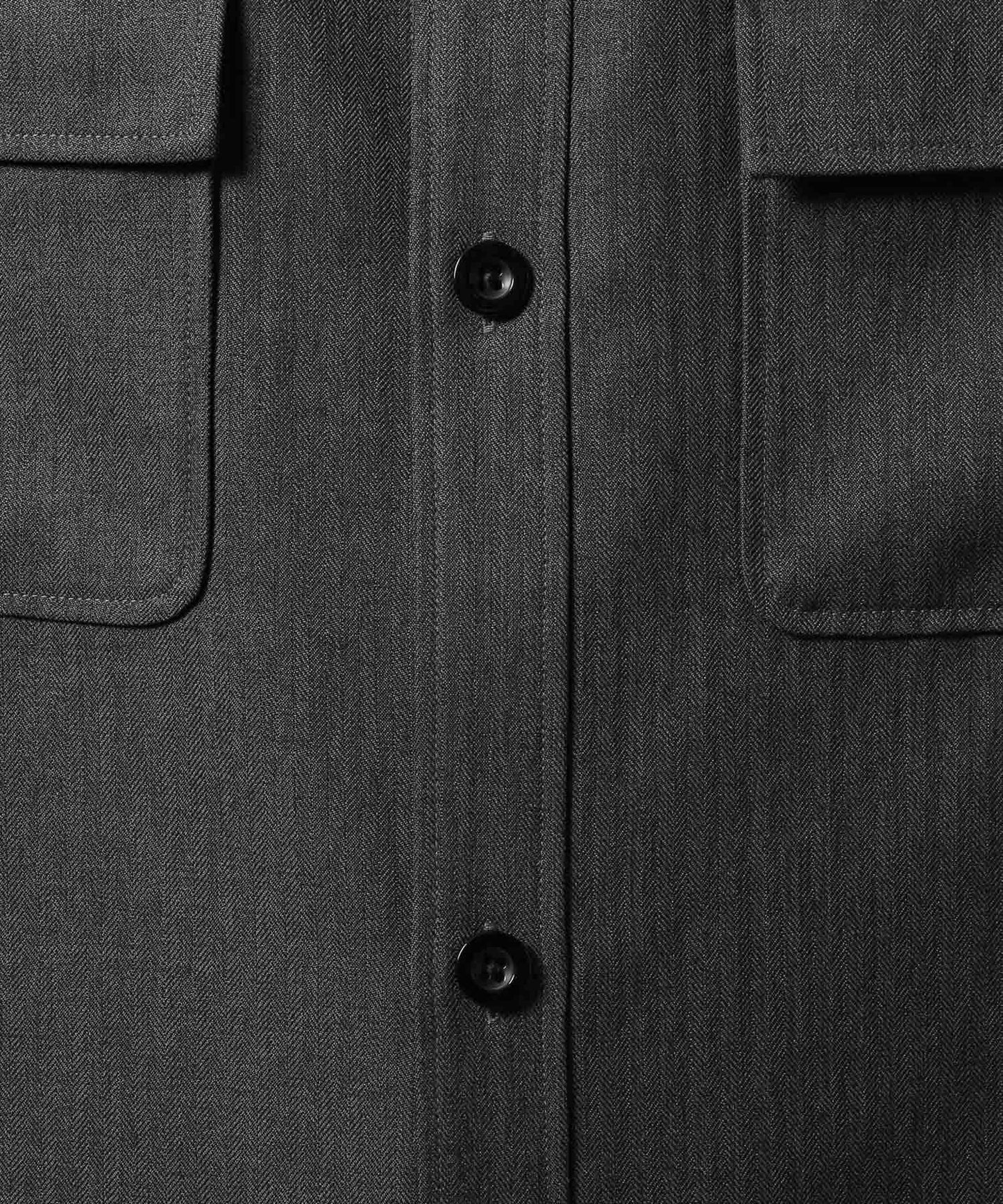 【RAGEBLUE】 仿粗花呢質感抗皺寬版襯衫