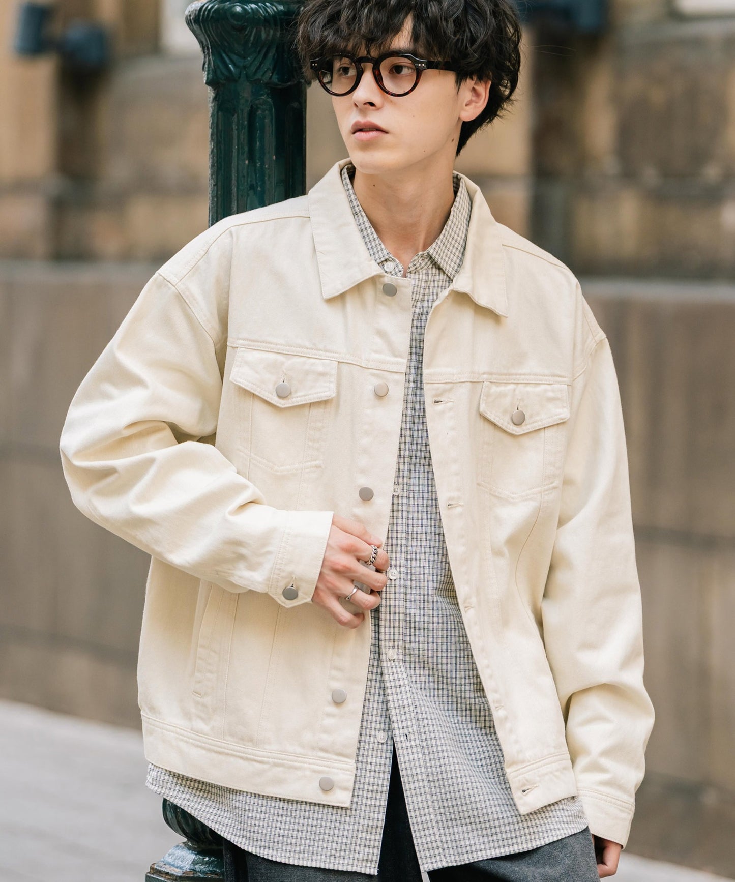 【Rocky Monroe】復古感寬鬆版 3rd Type 牛仔外套