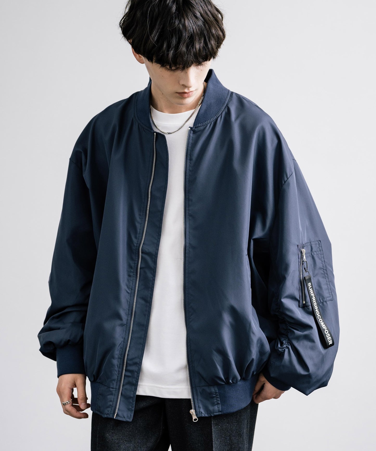 【Rocky Monroe】DEWSPO機能面料|寬版 MA-1 飛行夾克 / 軍裝外套