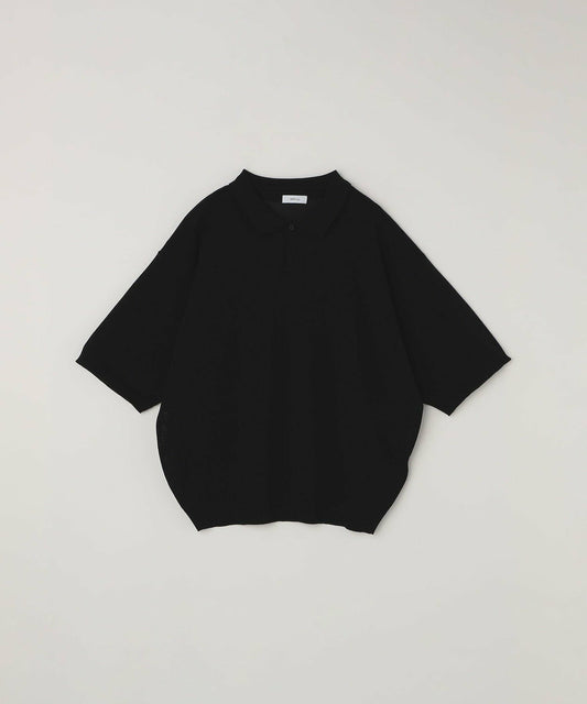 【SHIPS】亞麻混紡細針織開領 Polo 衫