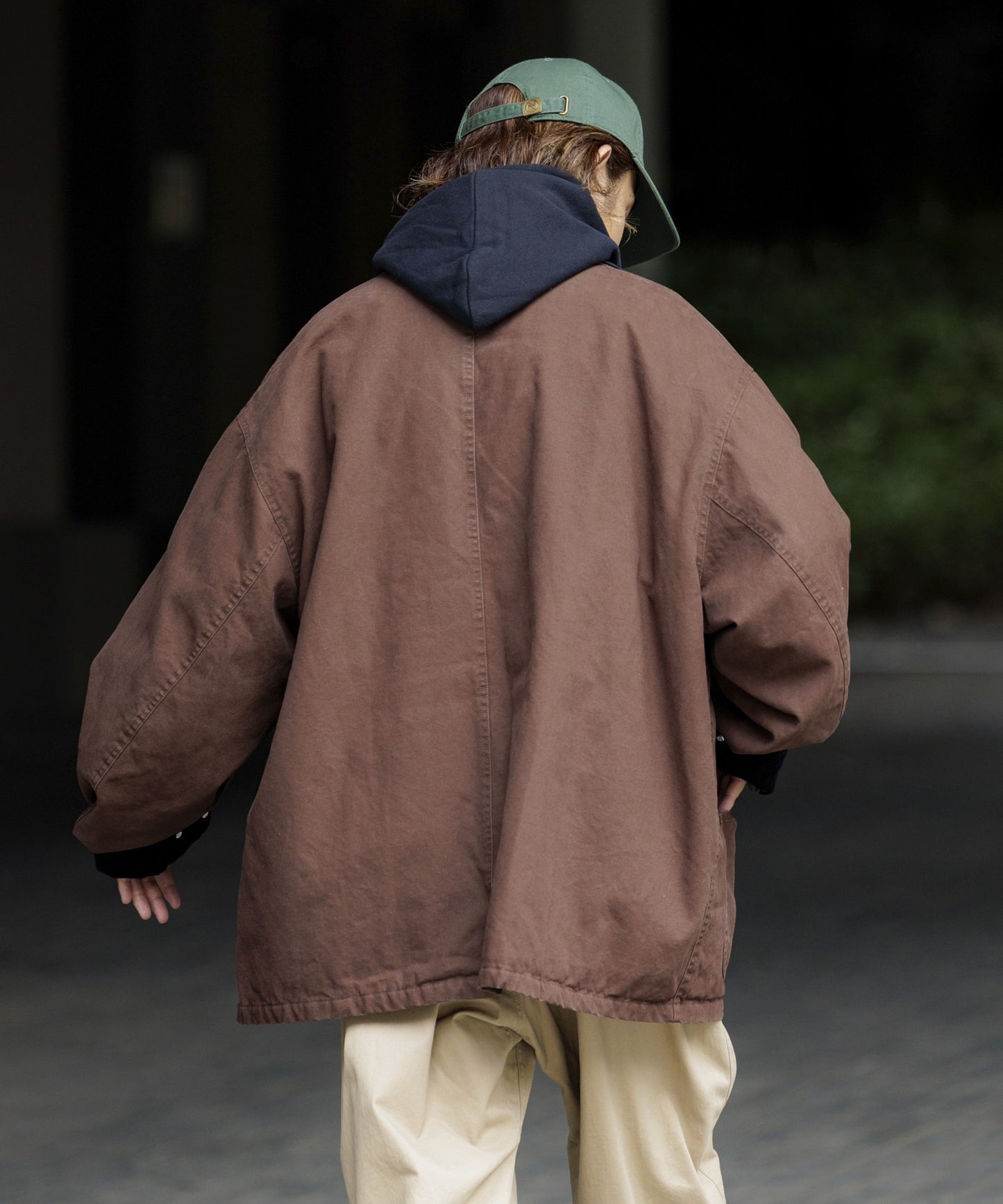 【FREAK’S STORE】燈芯絨拼接寬鬆版型  Duck工裝外套 夾克