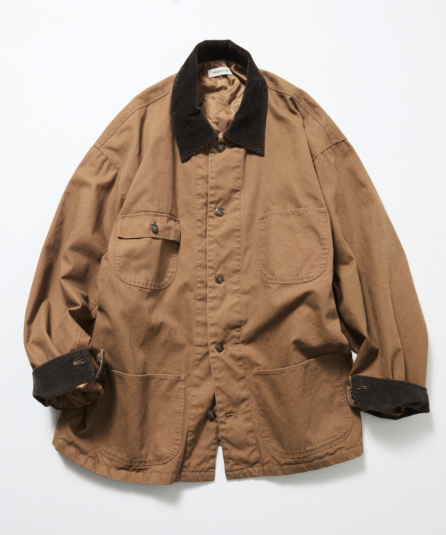 【FREAK’S STORE】燈芯絨拼接寬鬆版型 Duck工裝外套 夾克 日本預購