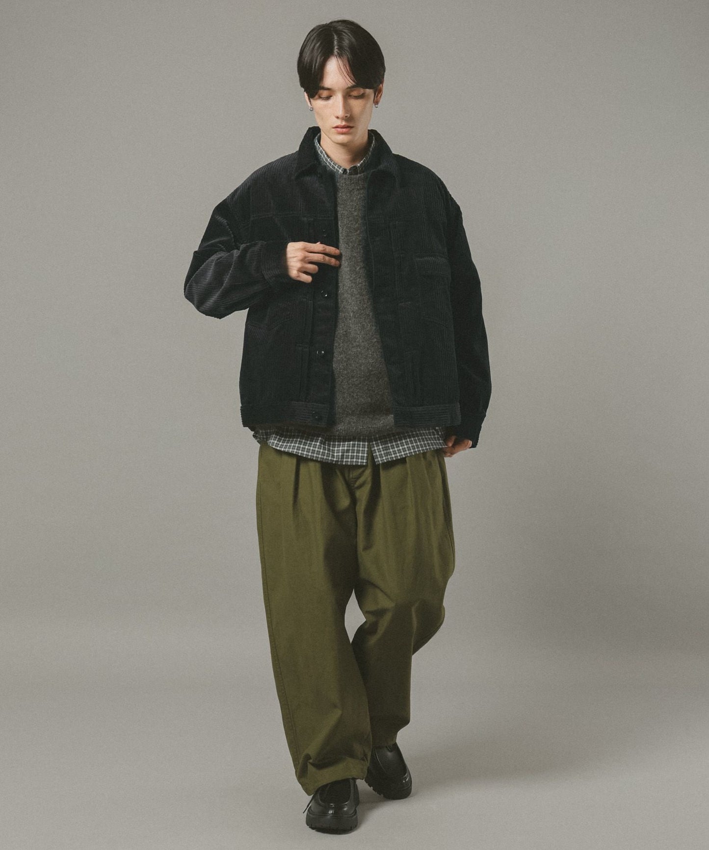 【RAGEBLUE】燈芯絨牛仔襯衫外套