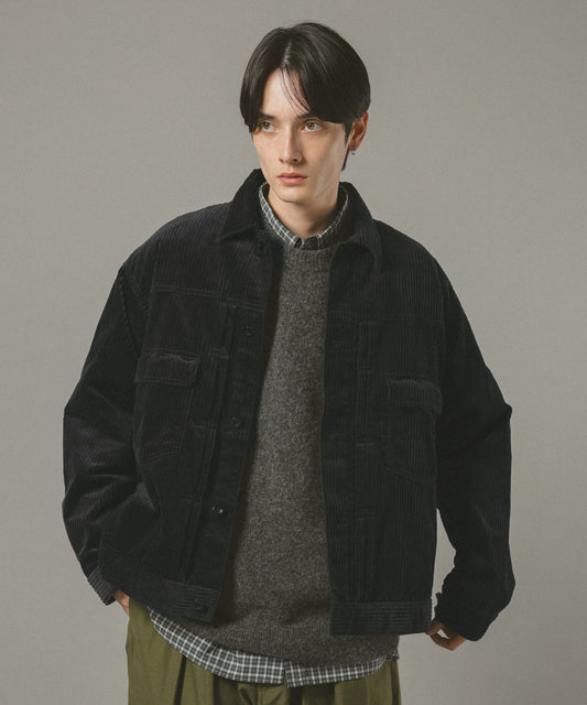 【RAGEBLUE】燈芯絨牛仔襯衫外套