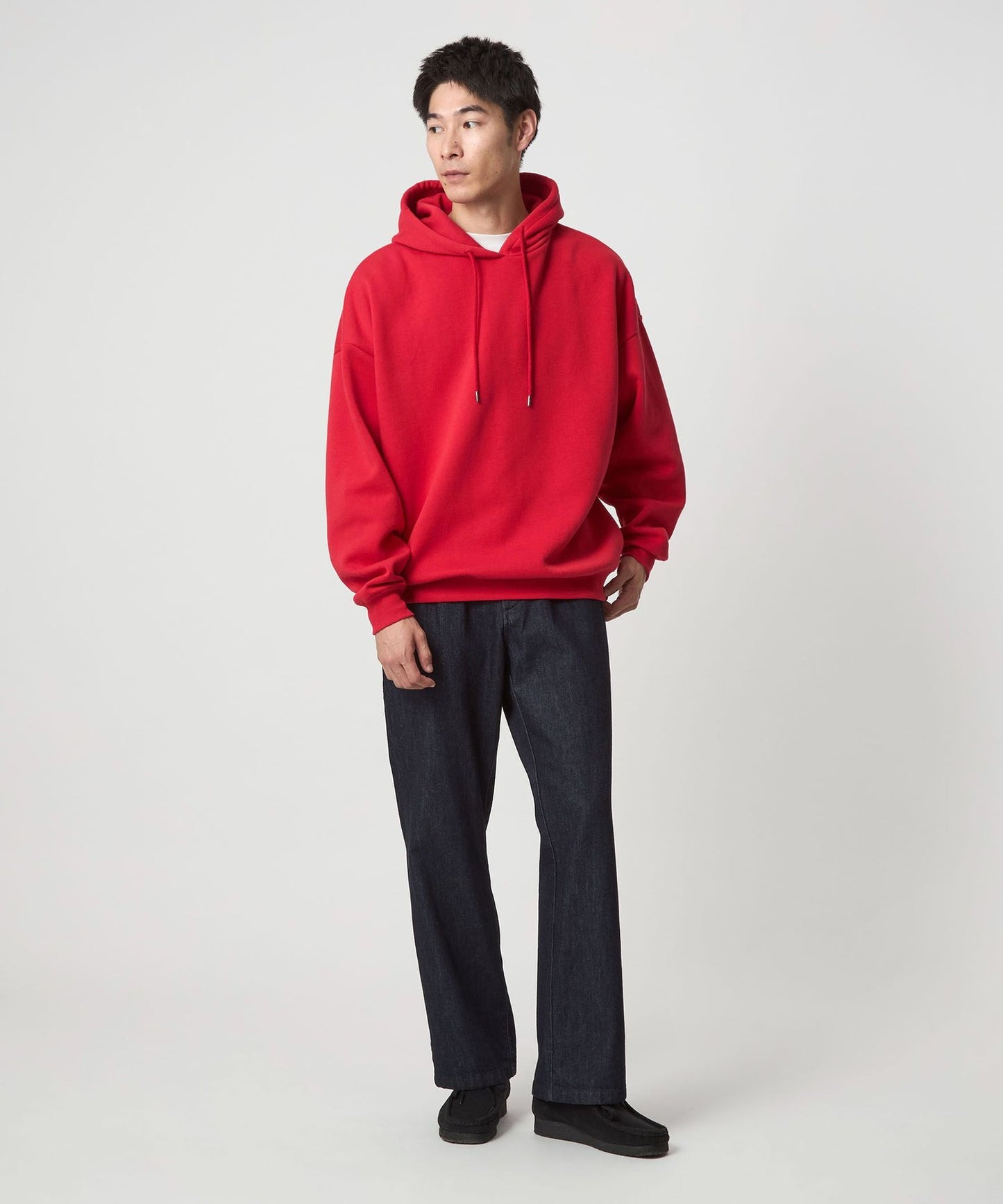 【GLR】厚磅寬鬆內刷毛連帽T恤