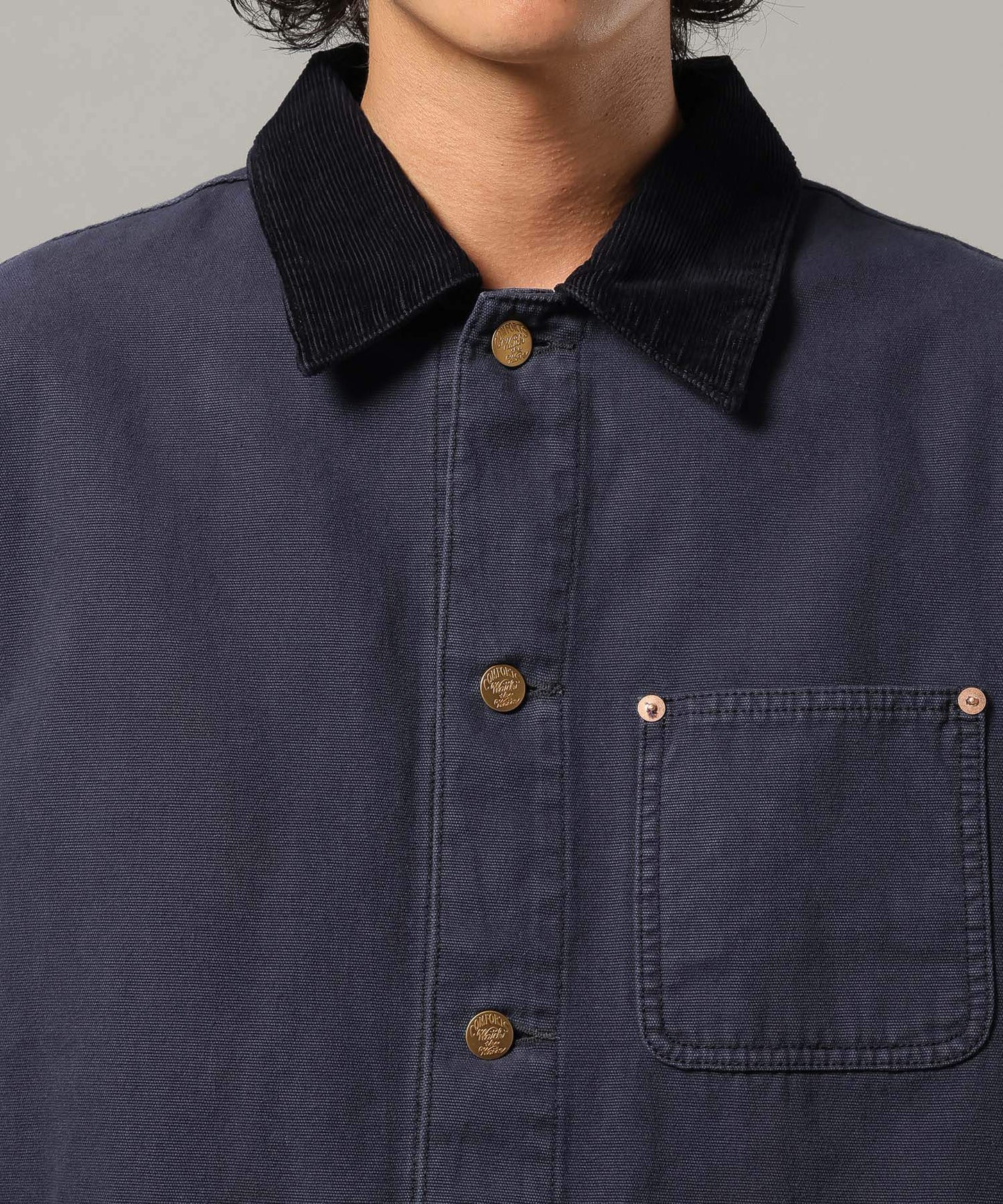 【RAGEBLUE】 復古質感丹寧 × 厚棉帆布工作外套