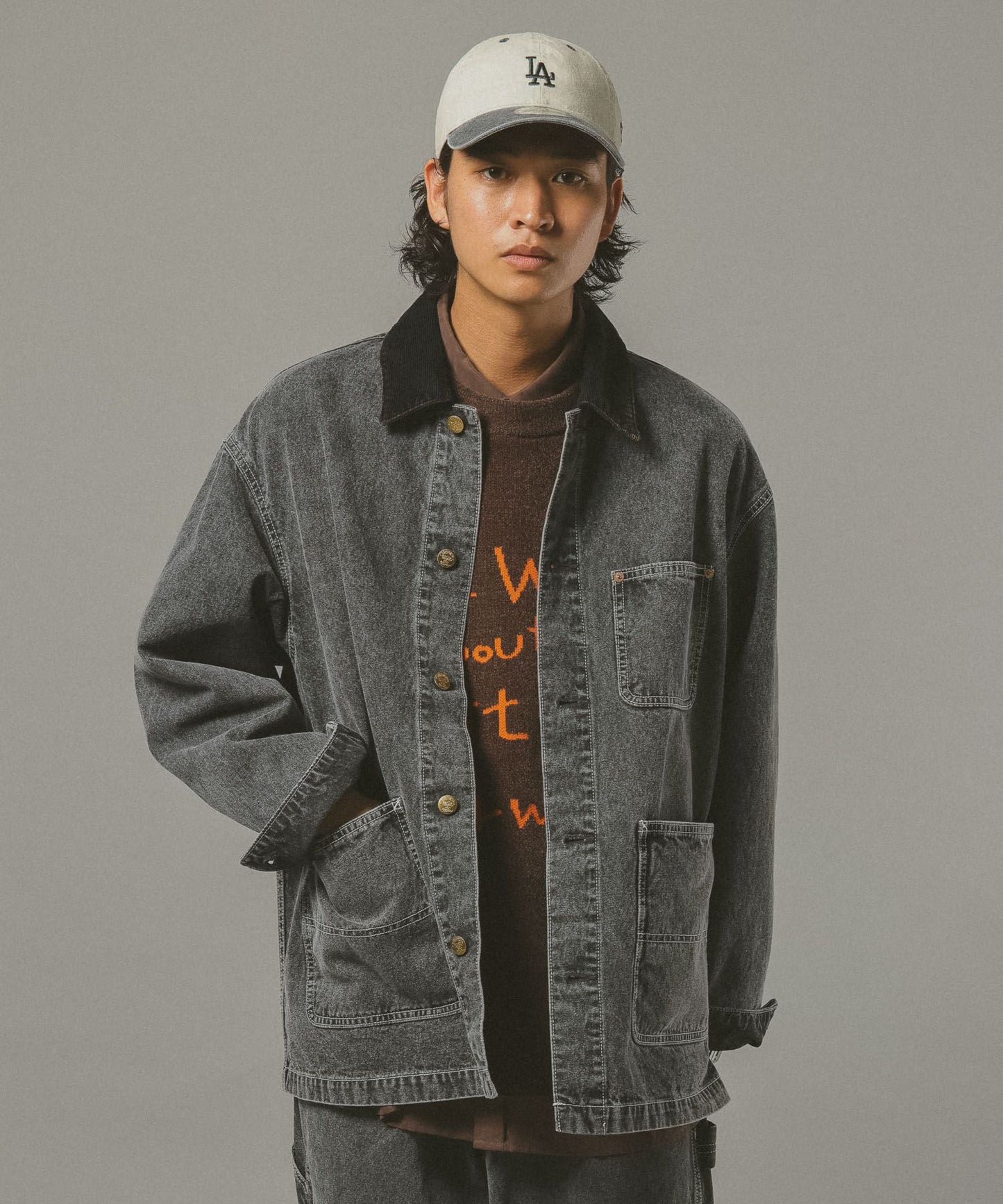 【RAGEBLUE】 復古質感丹寧 × 厚棉帆布工作外套