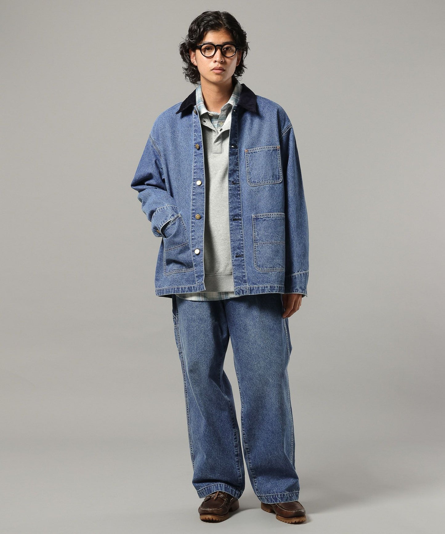 【RAGEBLUE】 復古質感丹寧 × 厚棉帆布工作外套