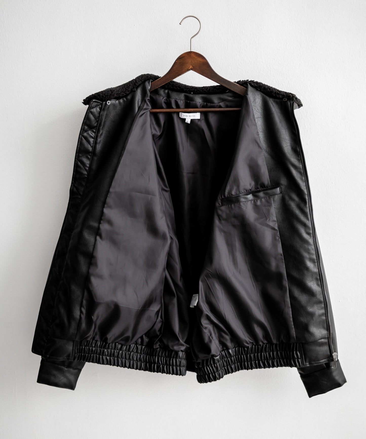 【Rocky Monroe】寬鬆版PU皮革G-1飛行外套 飛行夾克/可自由更換毛領