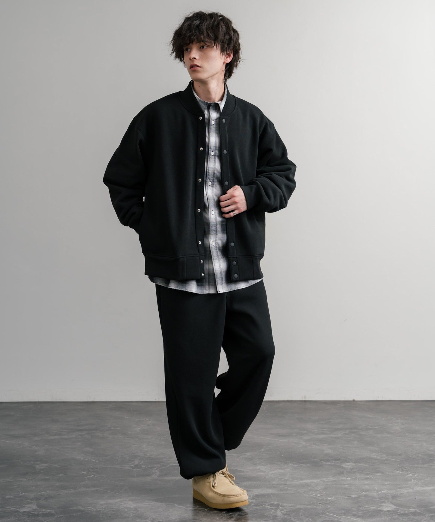 【Rocky Monroe】厚磅內刷毛寬版按扣開襟外套