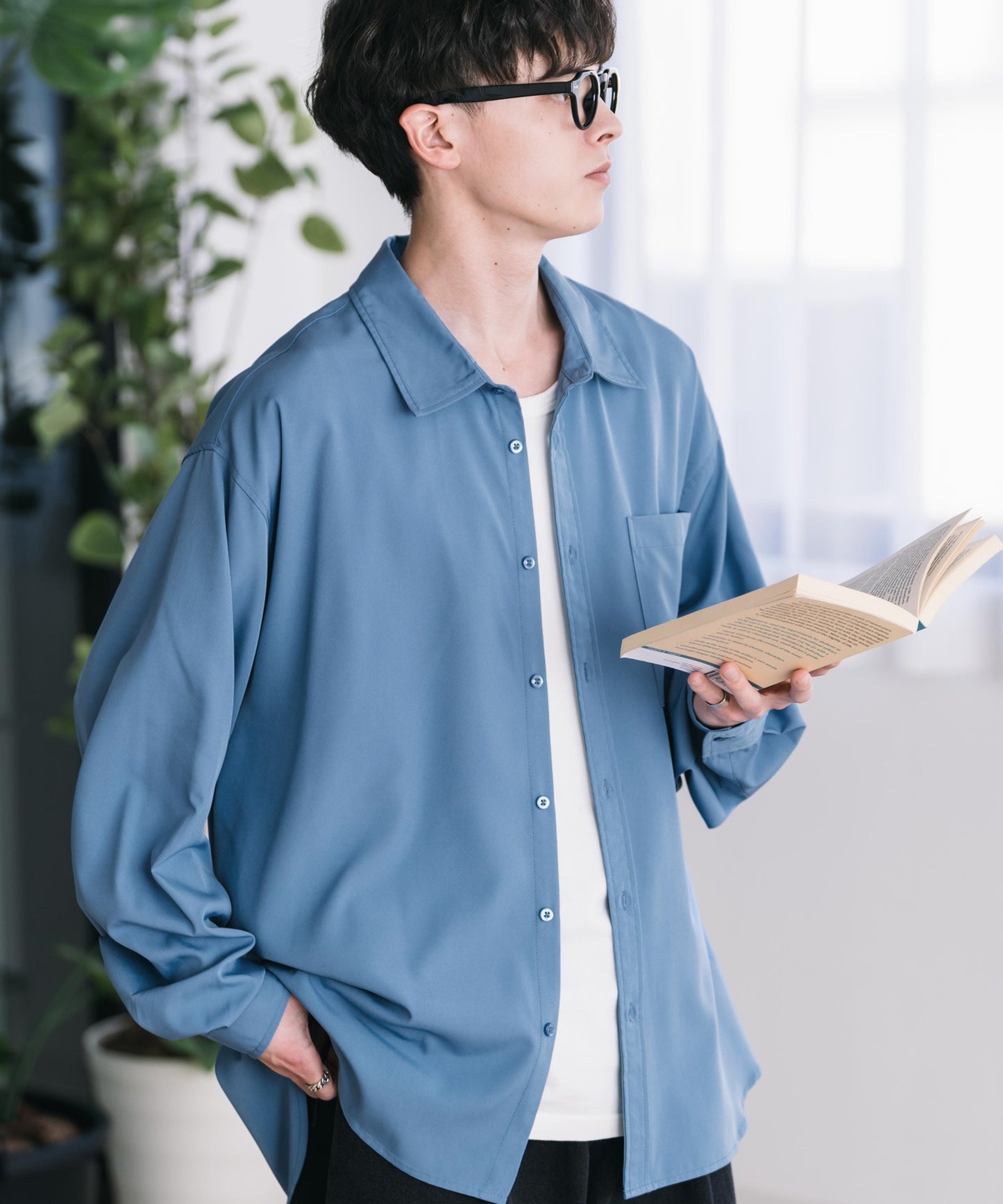 【Rocky Monroe】極簡親膚彈性標準領襯衫