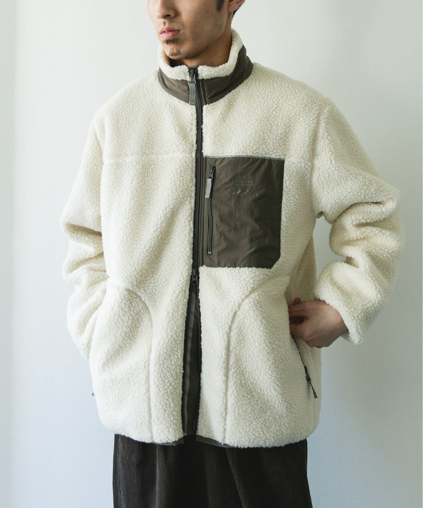 【URD】防風絨毛立領拉鍊外套