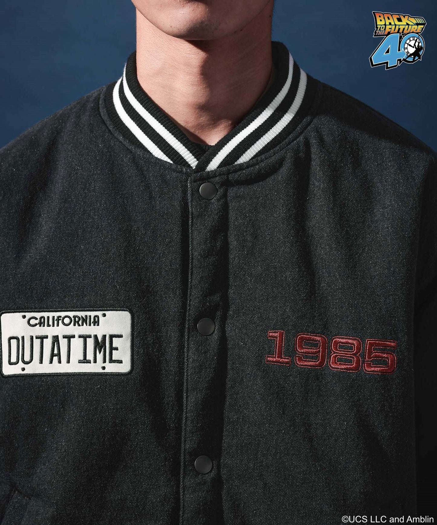 【niko and...】回到未來聯名款 刺繡棒球外套