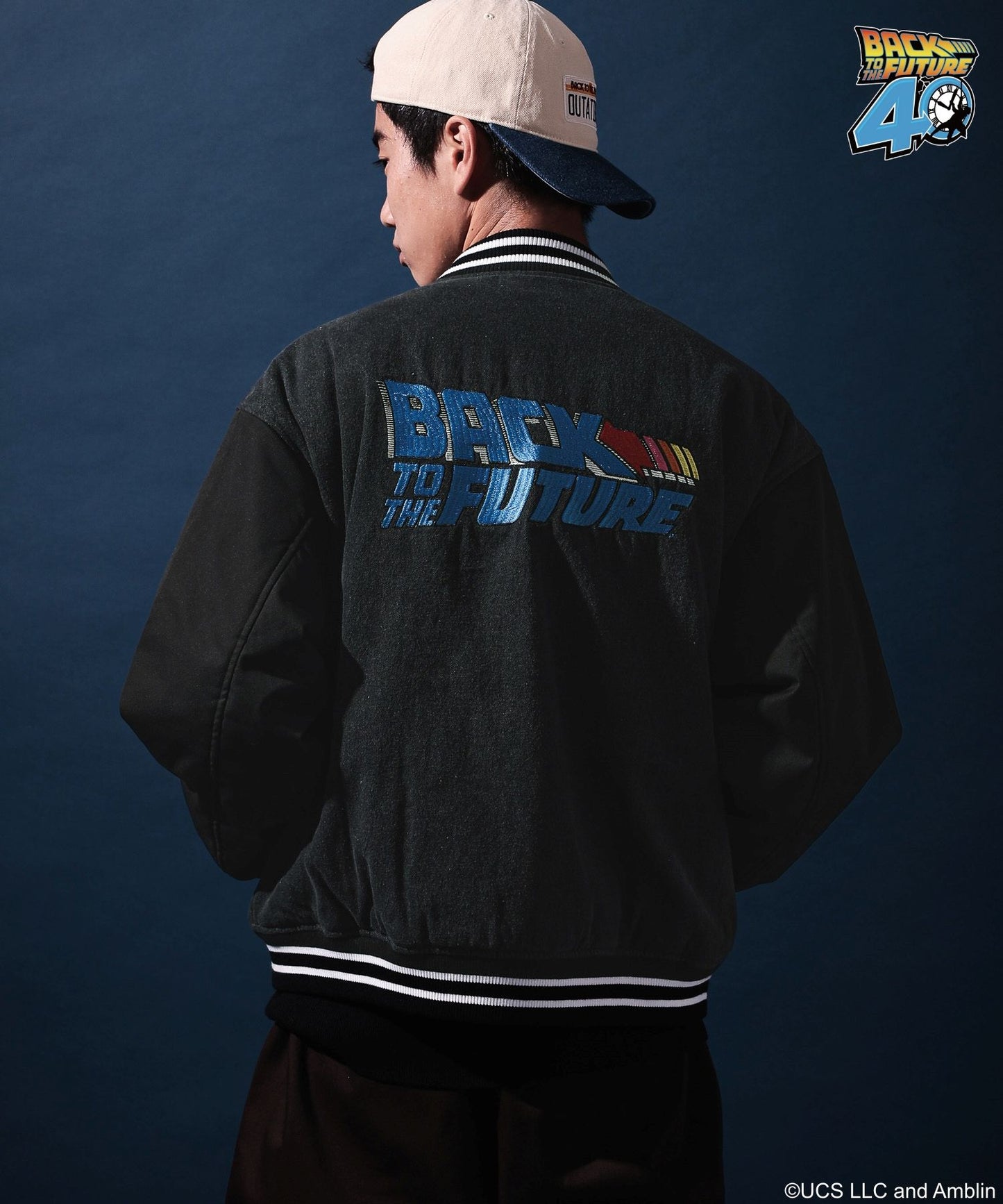 【niko and...】回到未來聯名款 刺繡棒球外套