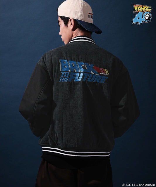 【niko and...】回到未來聯名款 刺繡棒球外套