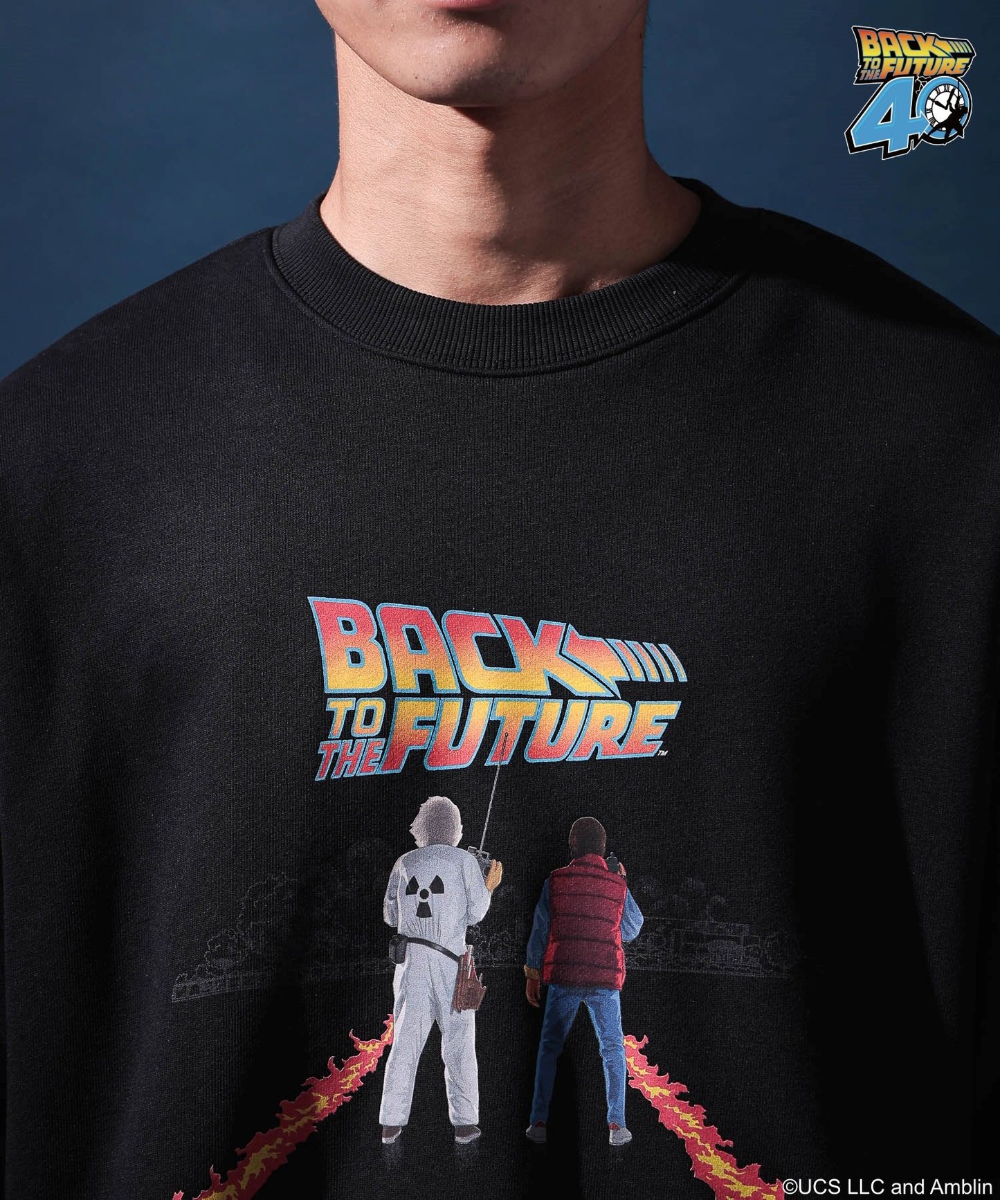 【niko and...】回到未來聯名款 長袖印花大學T