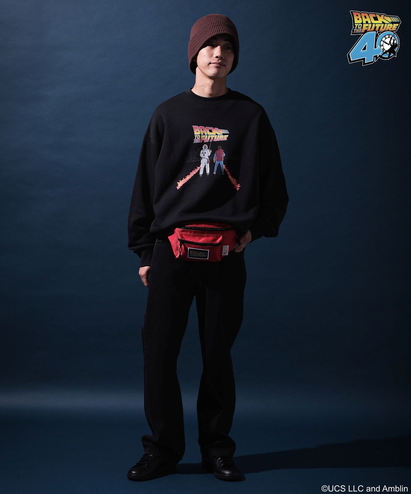 【niko and...】回到未來聯名款 長袖印花大學T